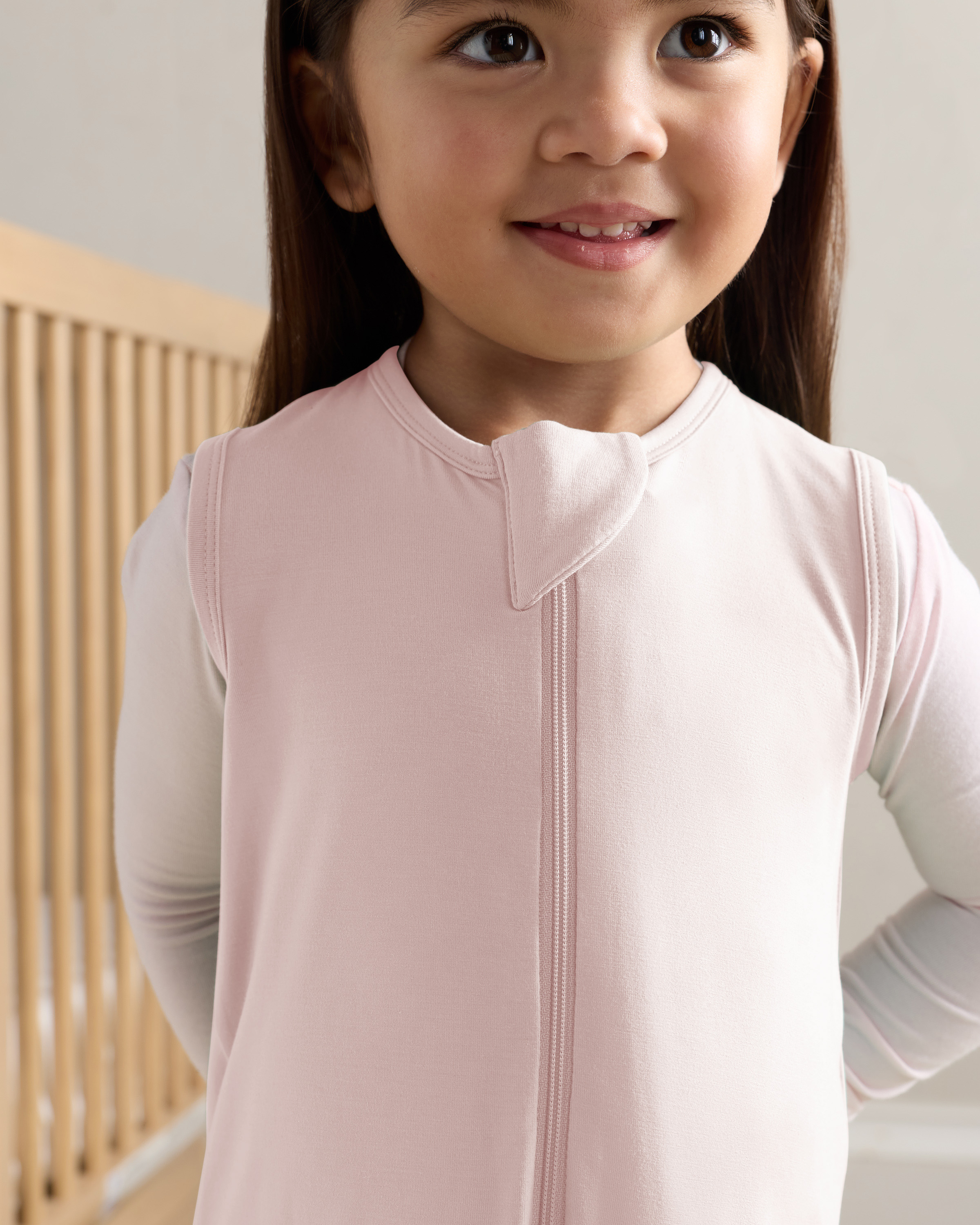 Bamboo Sleep Bag Walker 0.5 TOG in Pale Pink
