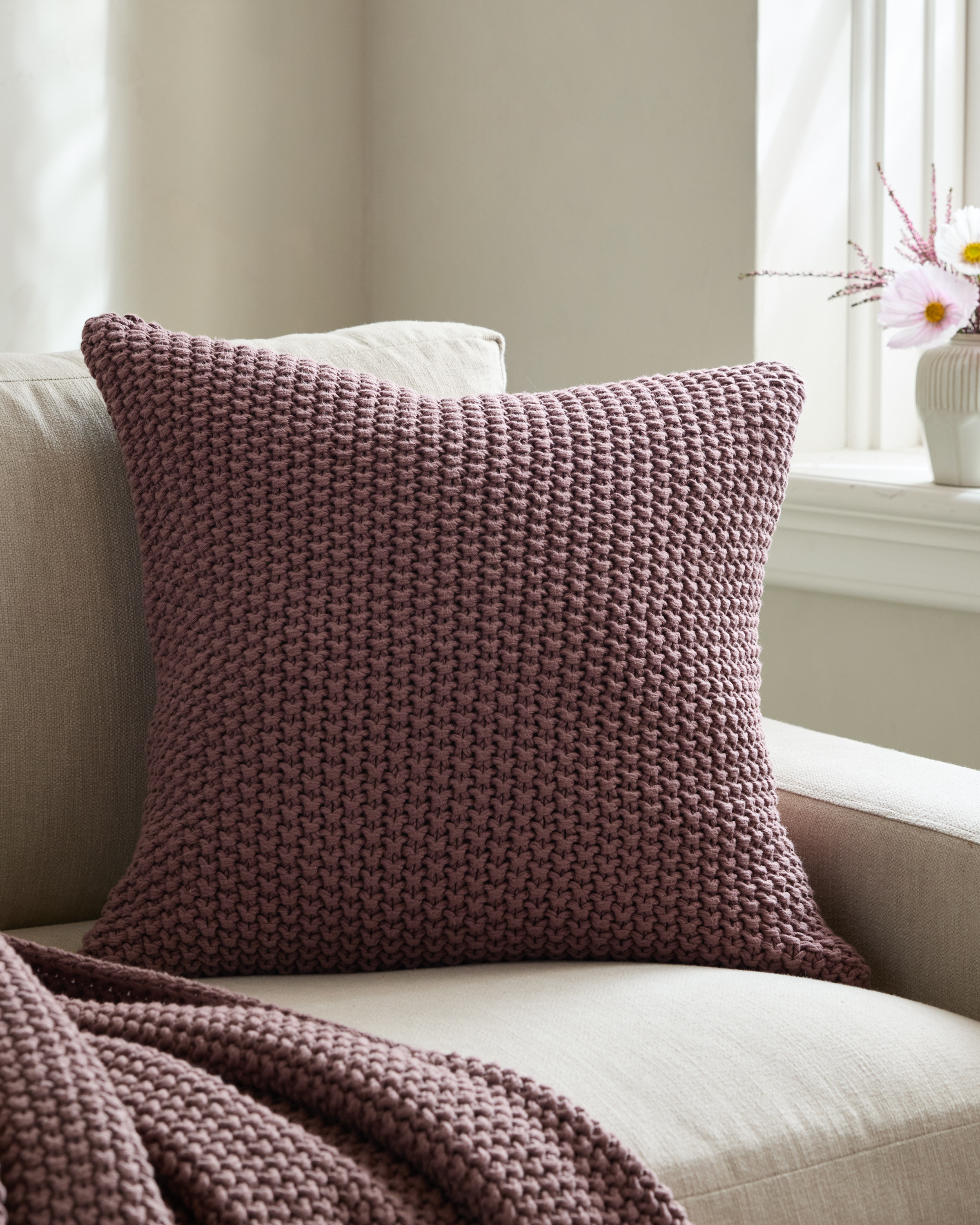 Fig Housse de coussin style pêcheur en coton