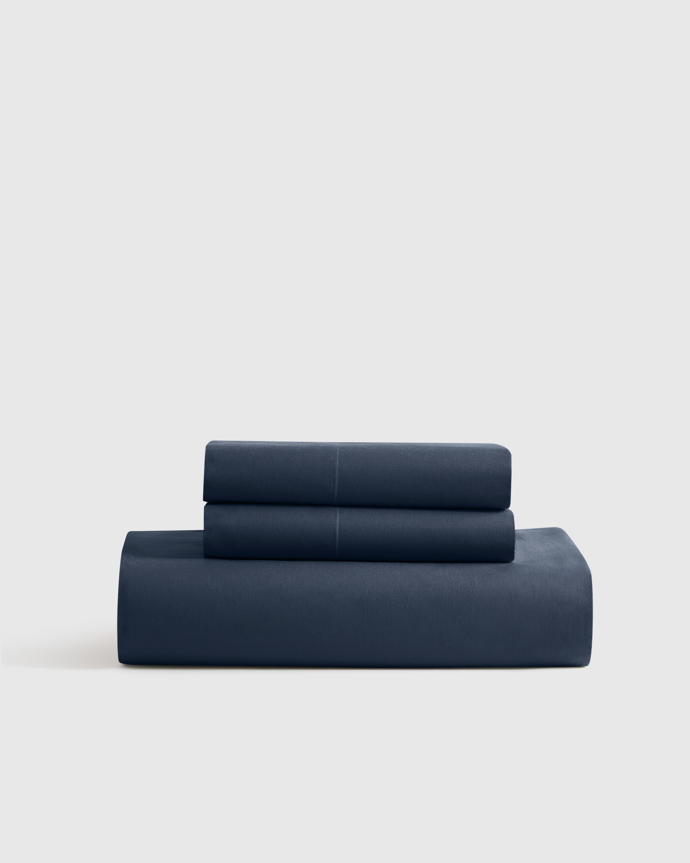 Navy Ensemble de draps contours en percale biologique frais
