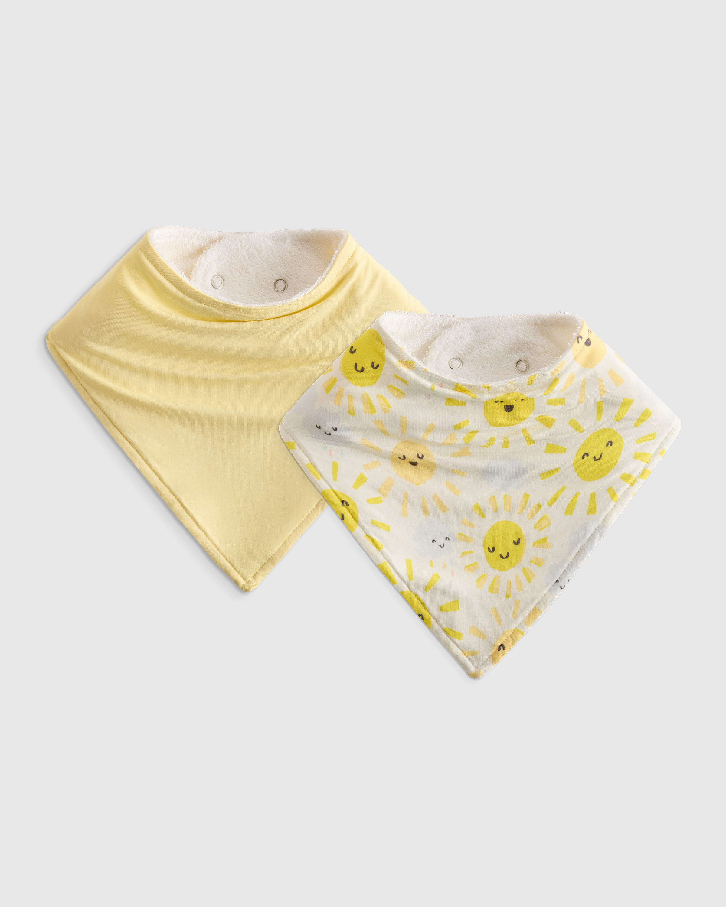 Banana Cream Baby Bamboo Bib (2-Pack)