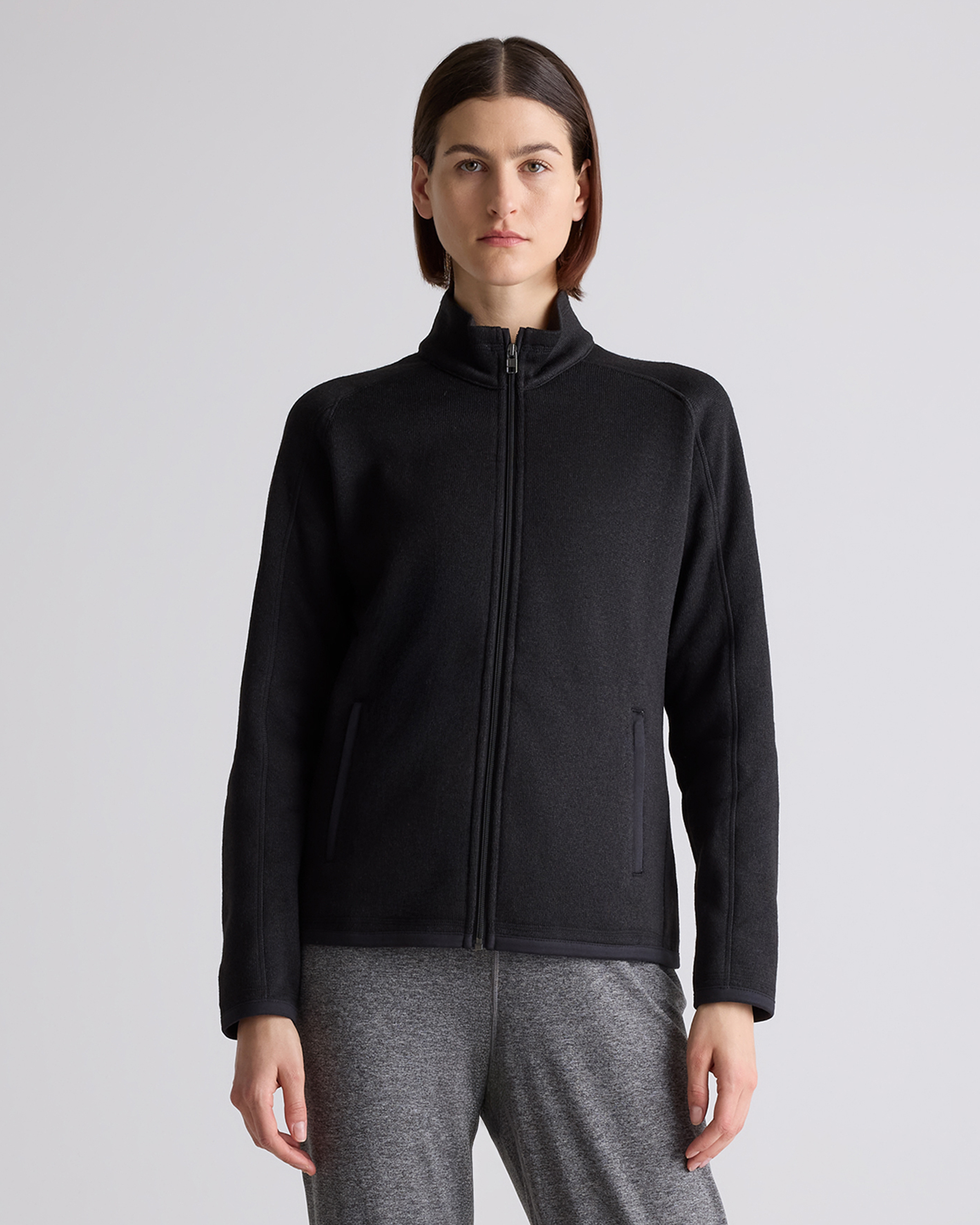 ラフウェア　sweater Knit jacket xxsサイズ Sweater-Knit Fleece Full-Zip Jacket