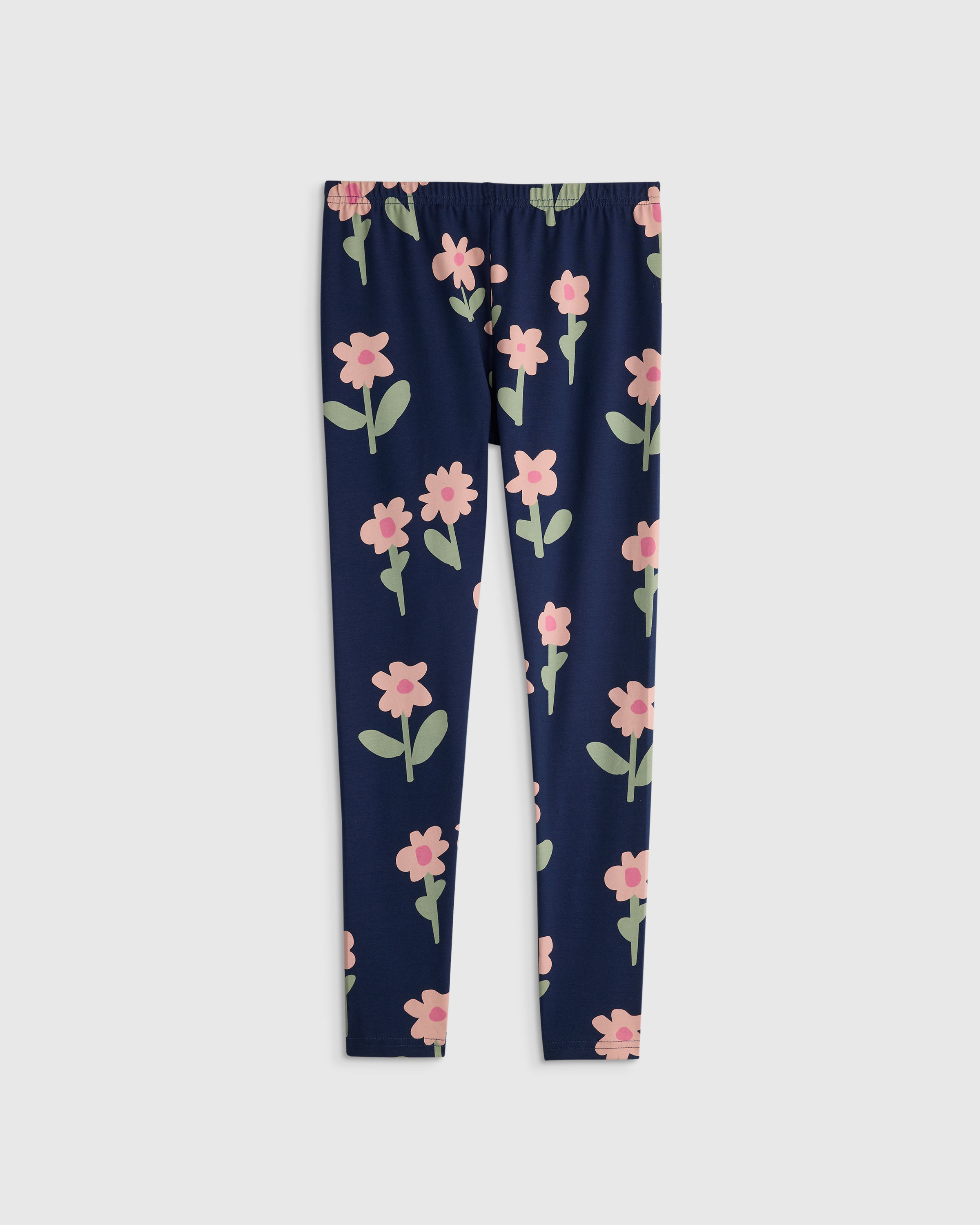 Navy Daisies Legging en coton biologique