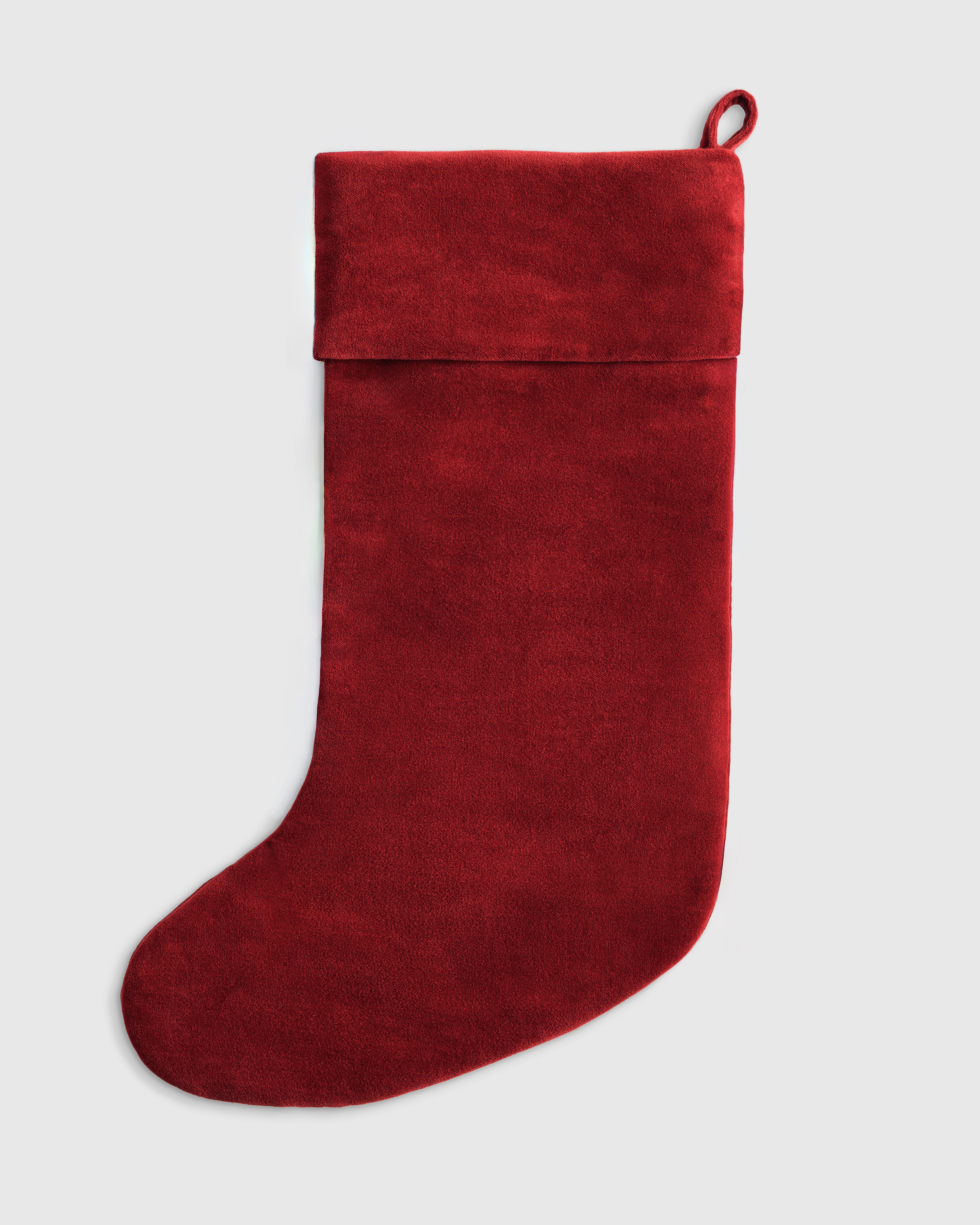 Red Cotton Velvet Stocking