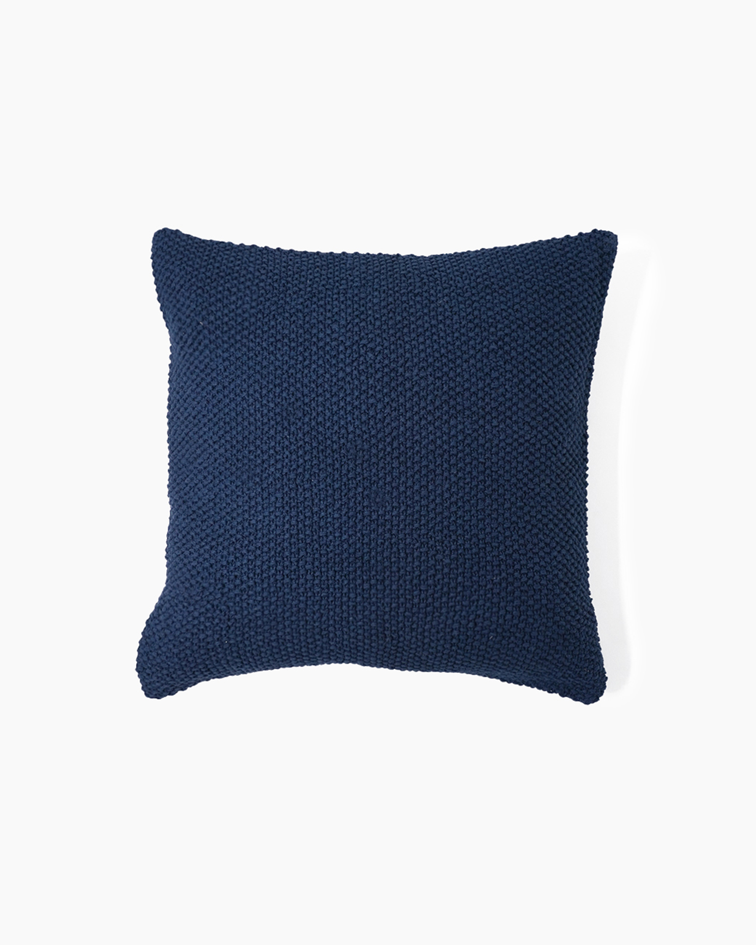 Indigo Textured Cotton Pillow Cover