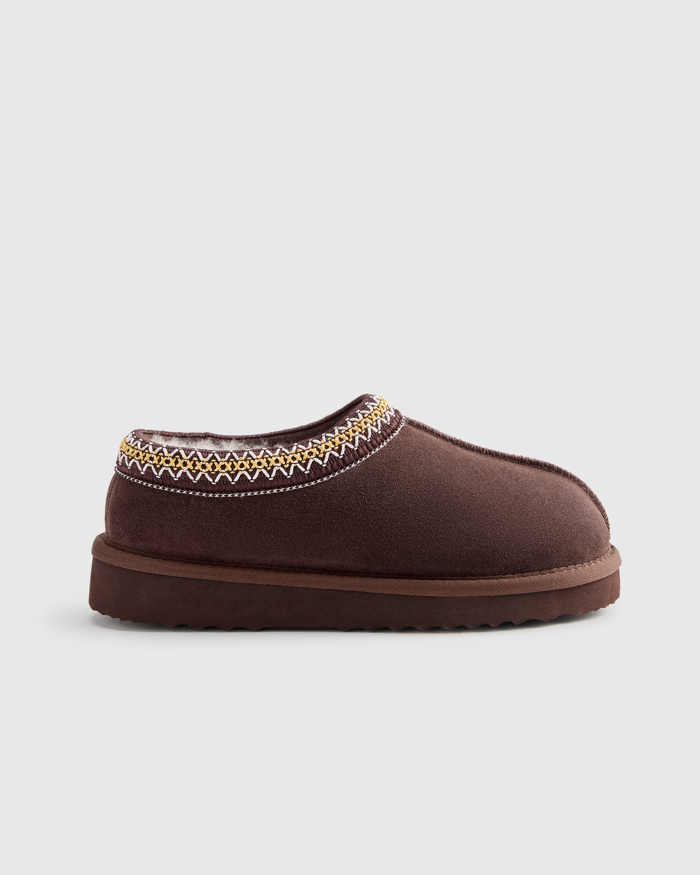 Coffee Bean Australian Shearling Clog Slipper