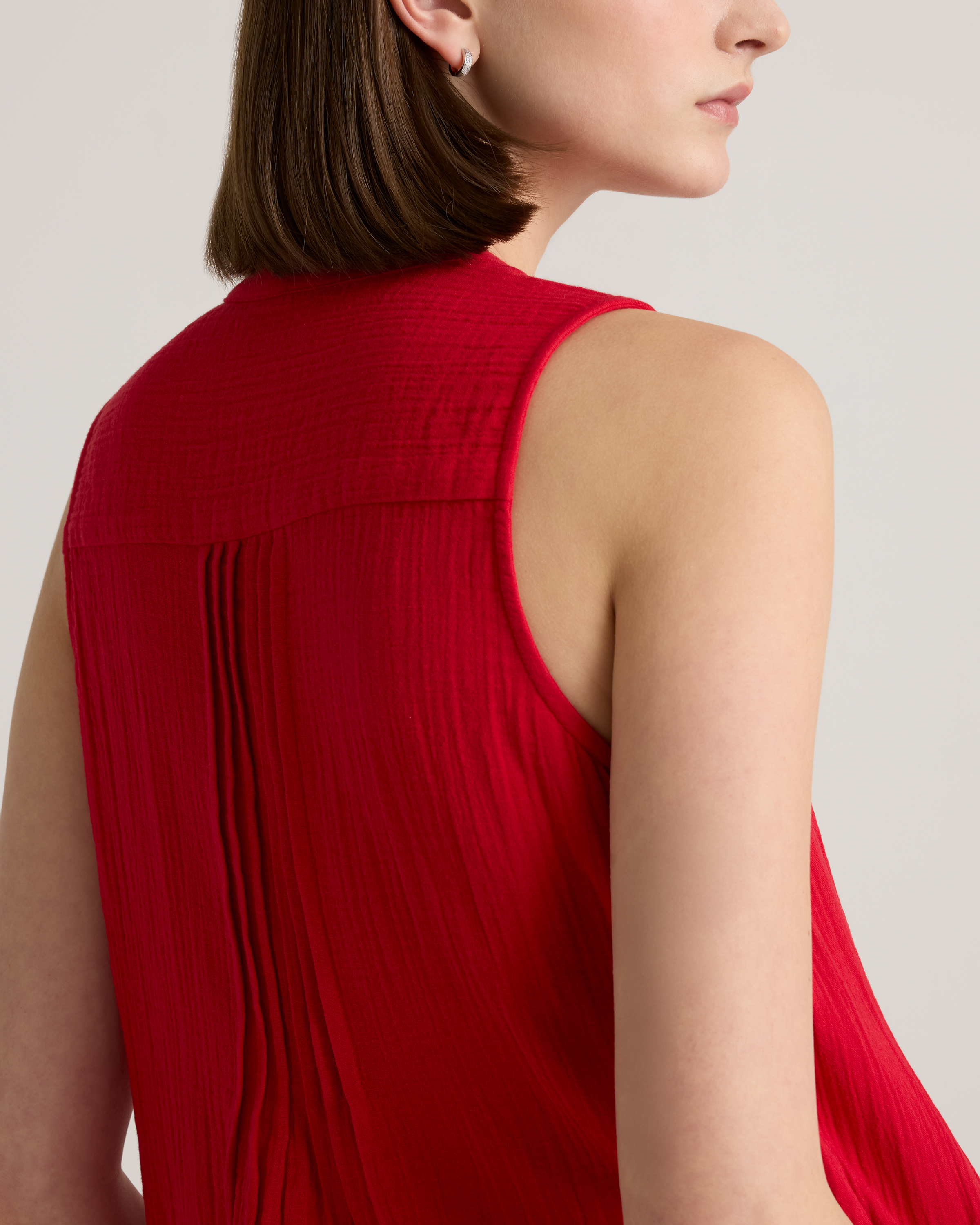 Gabe Cotton dress　elu M - LISE cotton gauze dress | Green – The Foam Co.