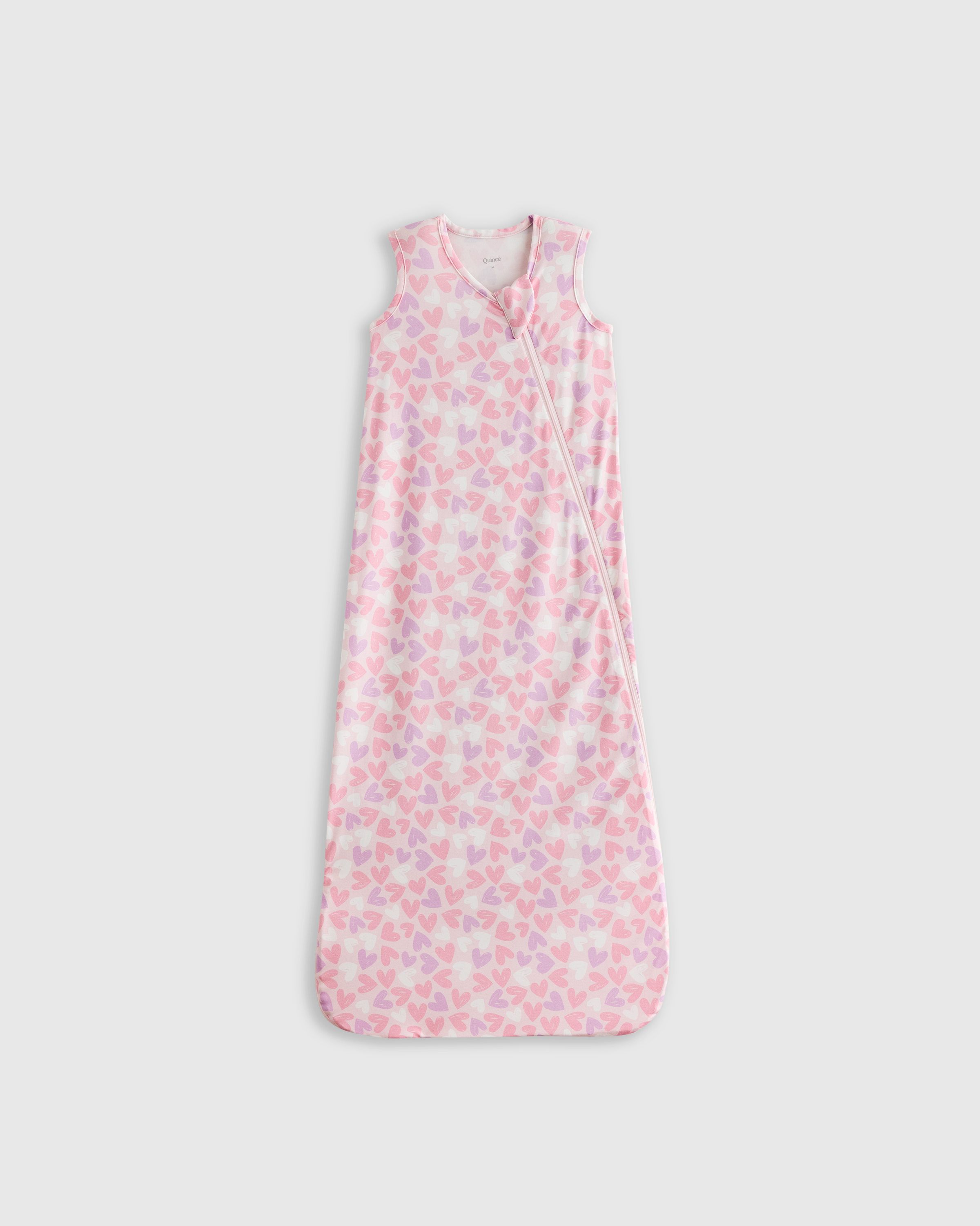 Lavender Hearts Bamboo Sleep Bag 0.5 TOG