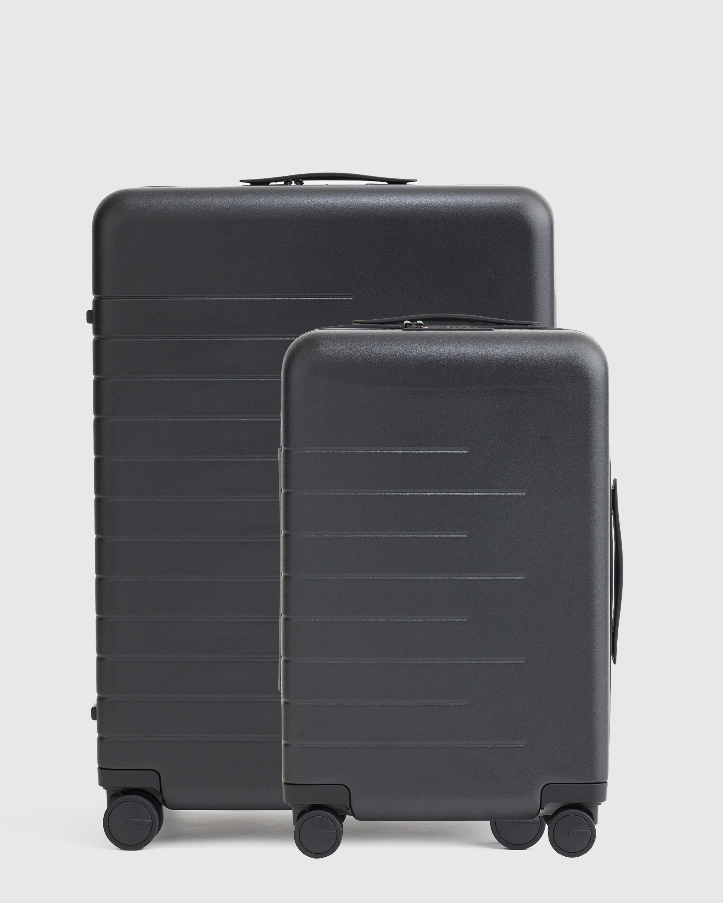 Quince Expandable Carry-on & Medium Check-in Suitcase Bundle In Black