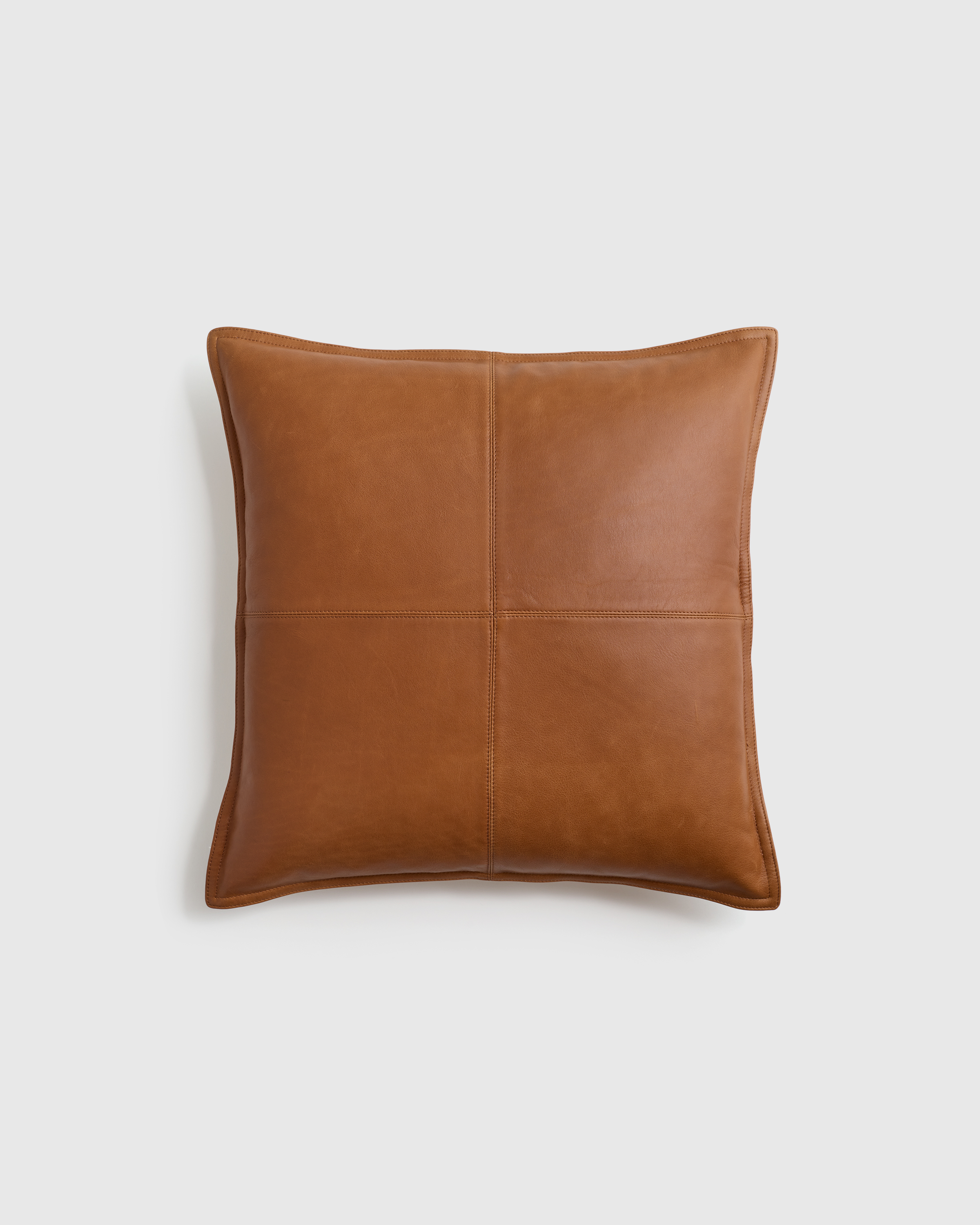 Pieced Leather Pillow Cover - thumbnail 4