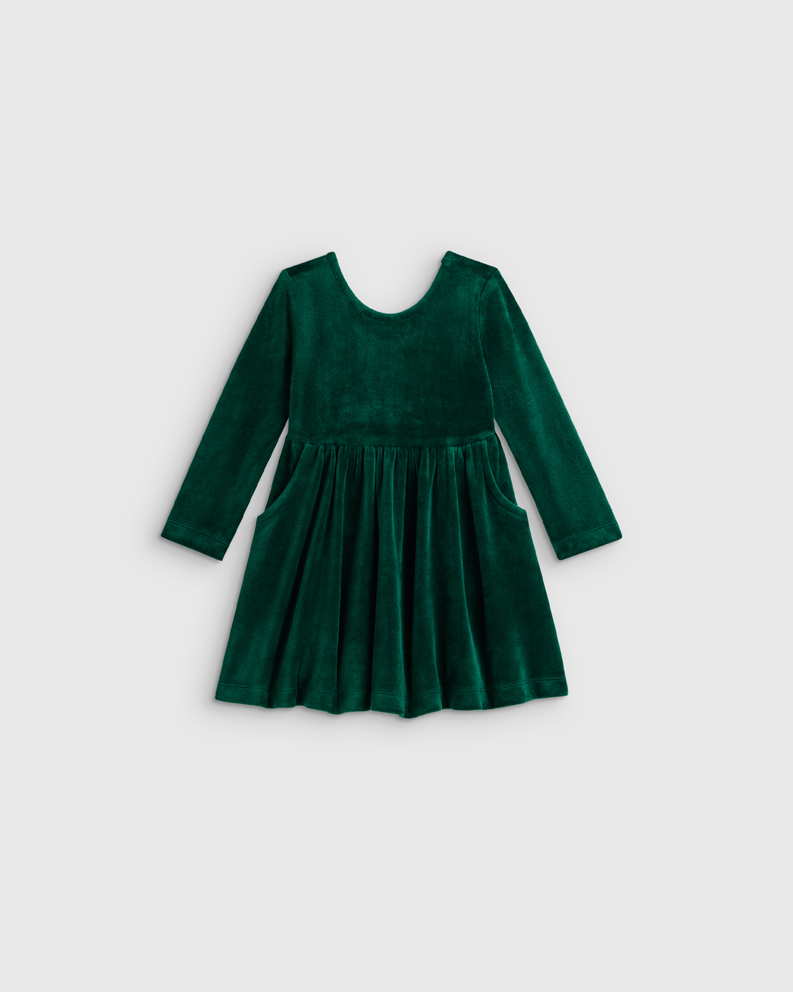 velvet skater dress green Velour cf-width-narrow-a