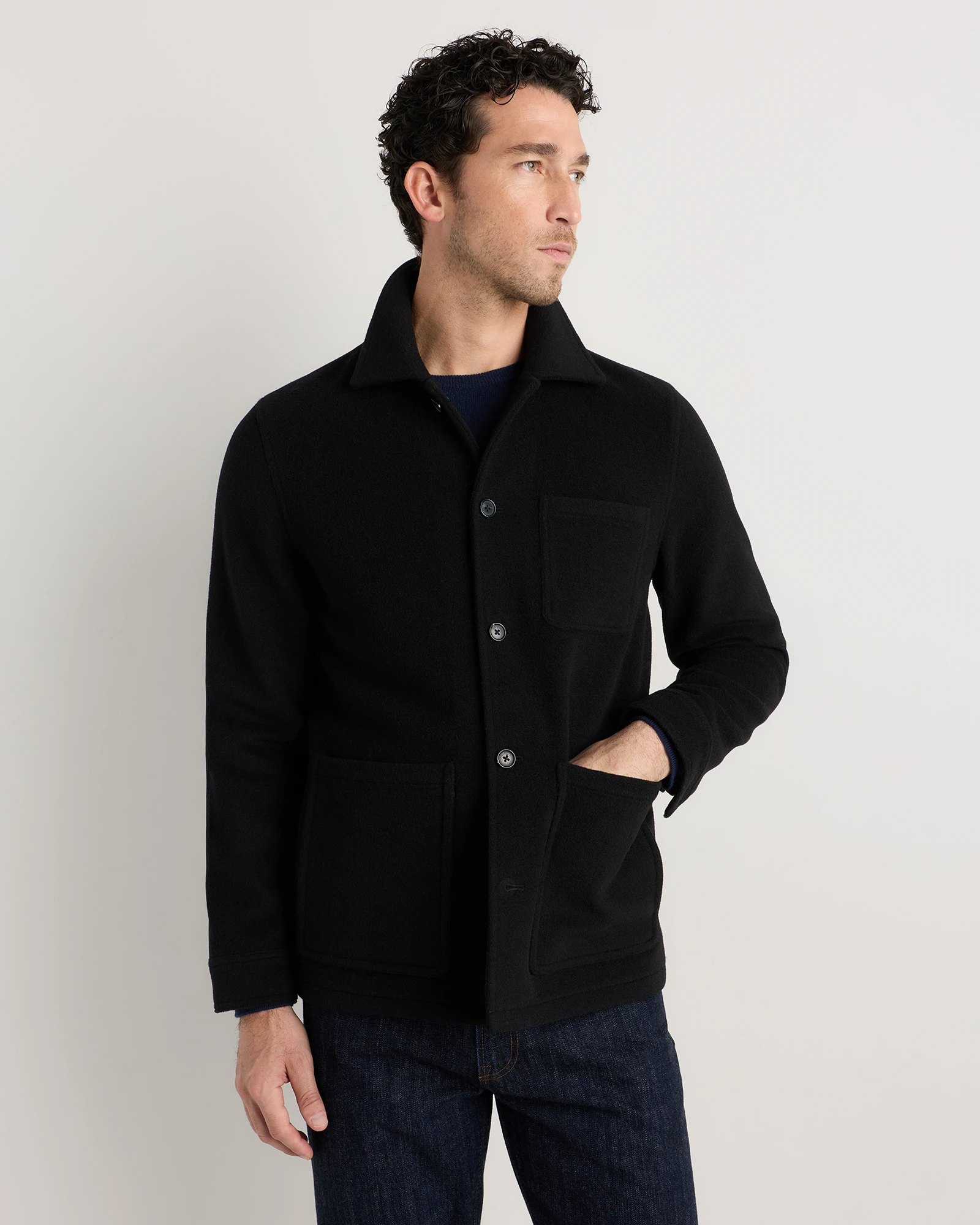 Wool Cashmere Chore Jacket