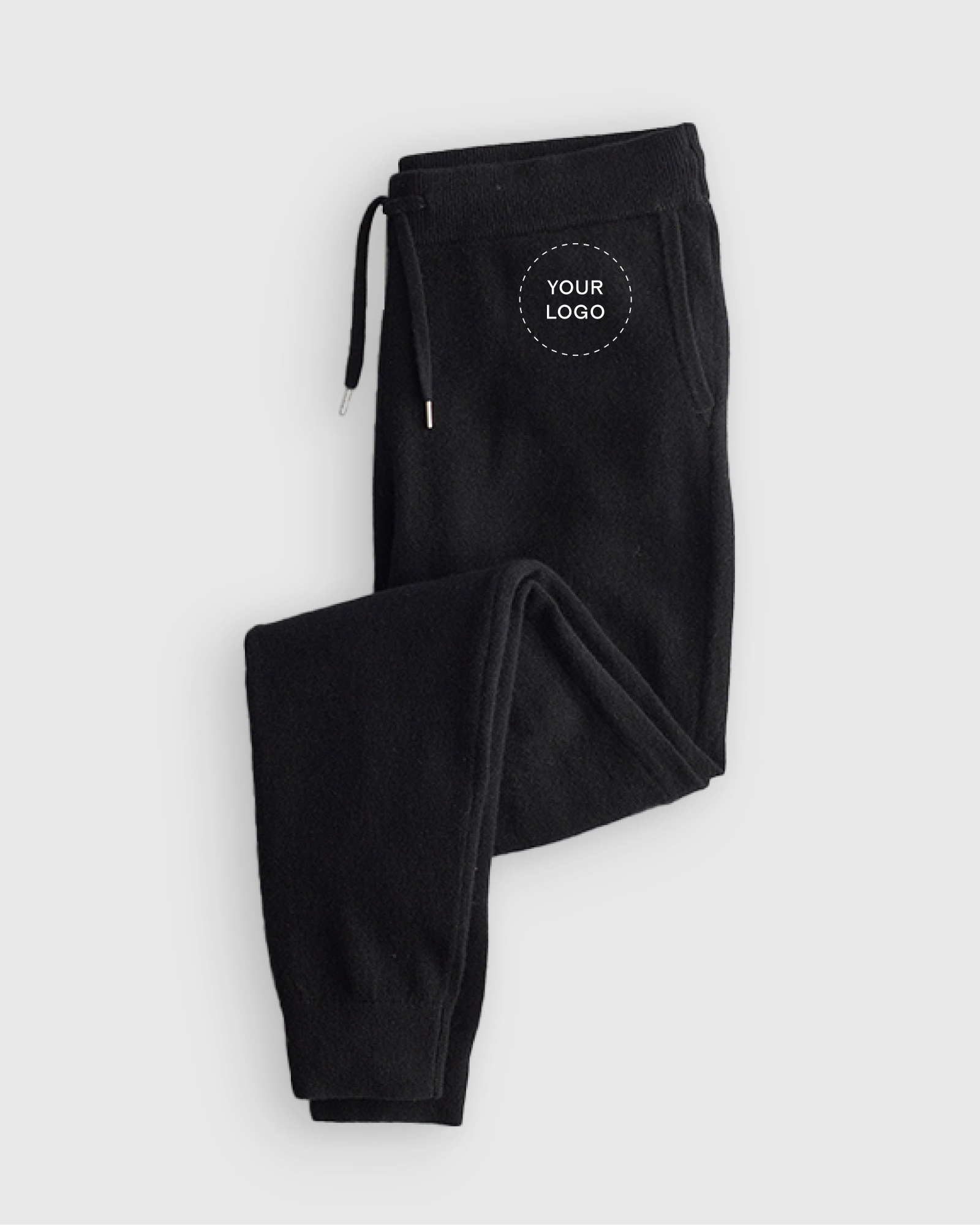 Black Organic Heavyweight Fleece Joggers