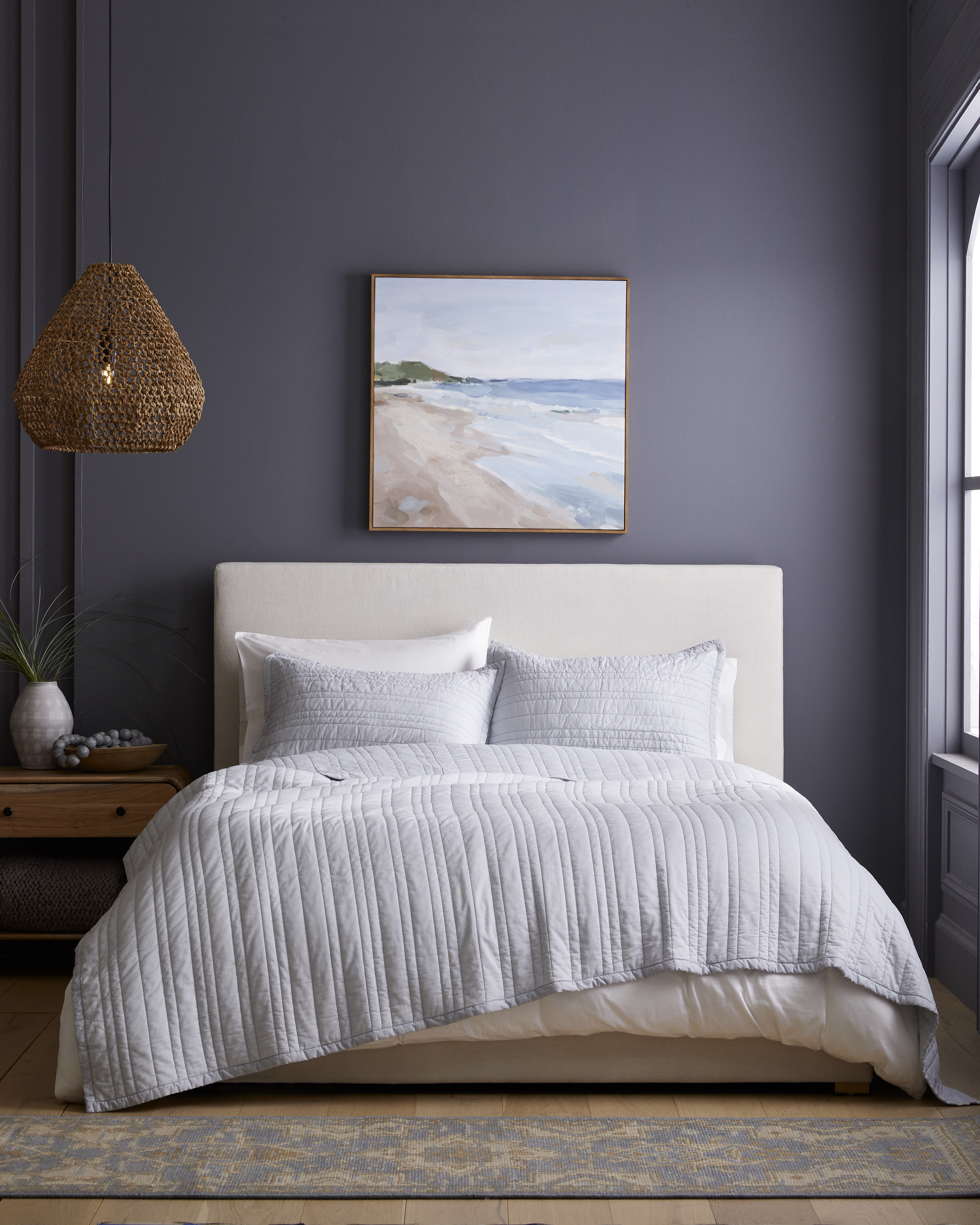 Organic Cotton Stripe Stitch Quilt - Thumbnail 2