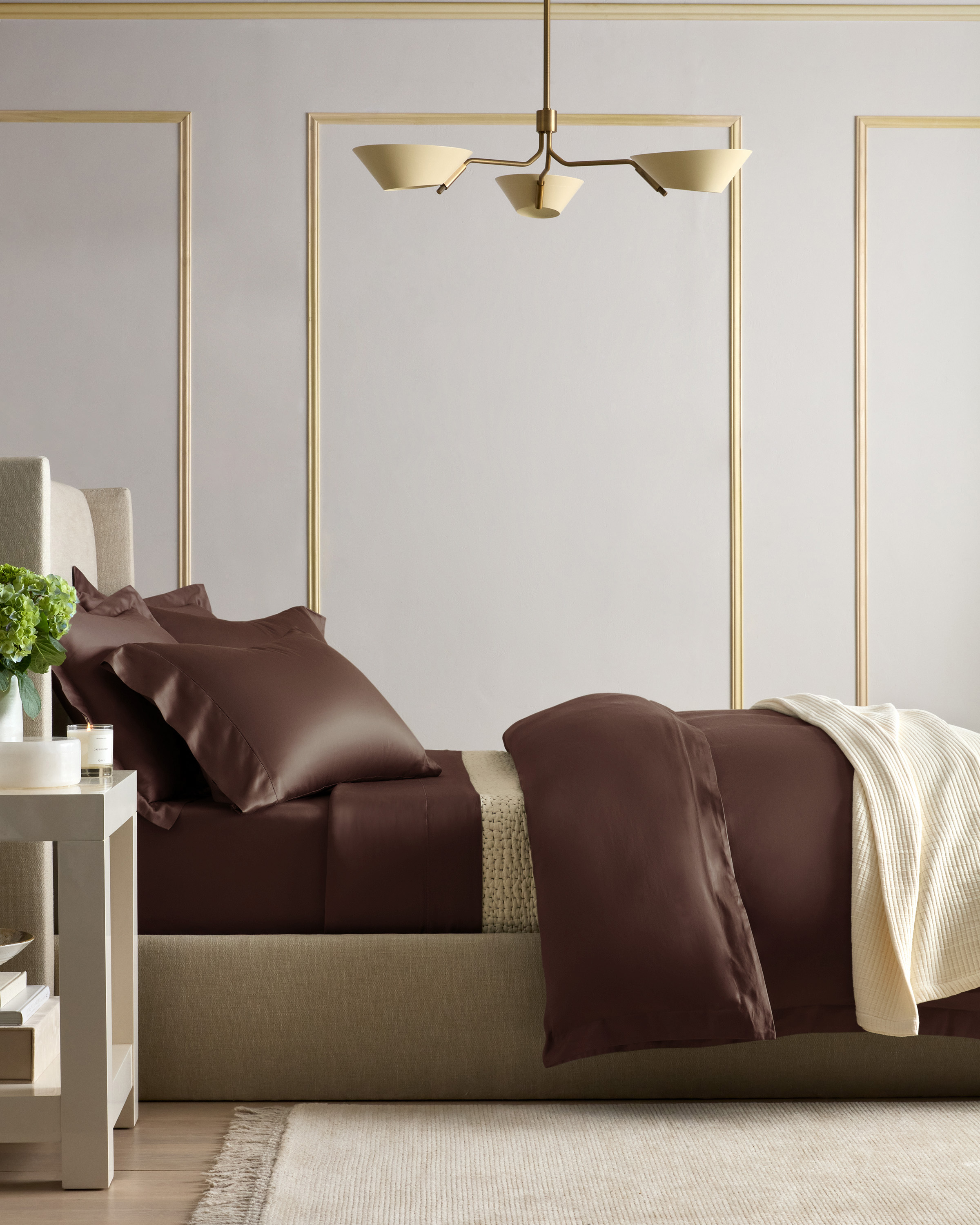 Espresso Signature Giza Cotton Sateen Duvet Cover