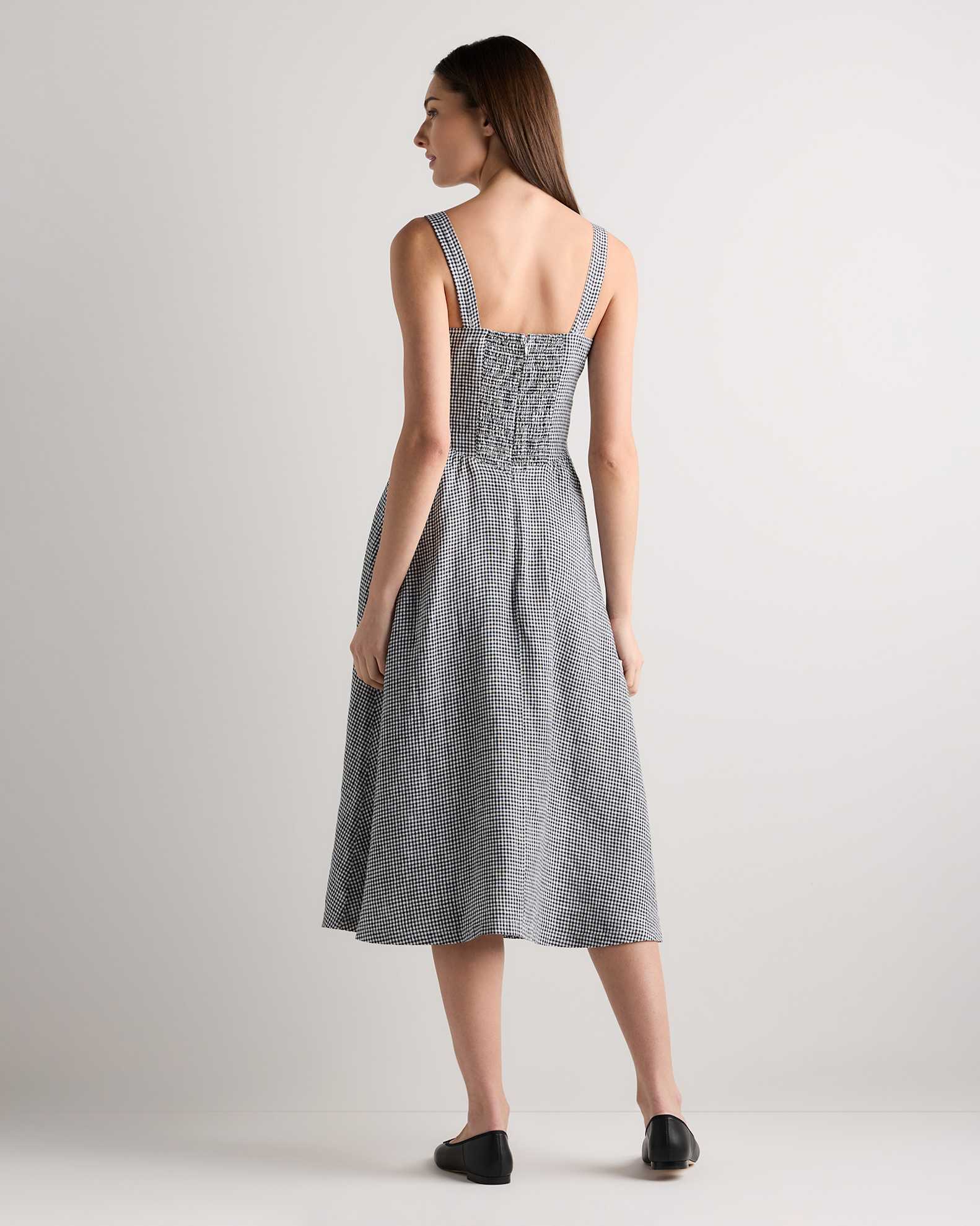 gingham corset midi dress Gingham Corset A Line Midi Dress Blue