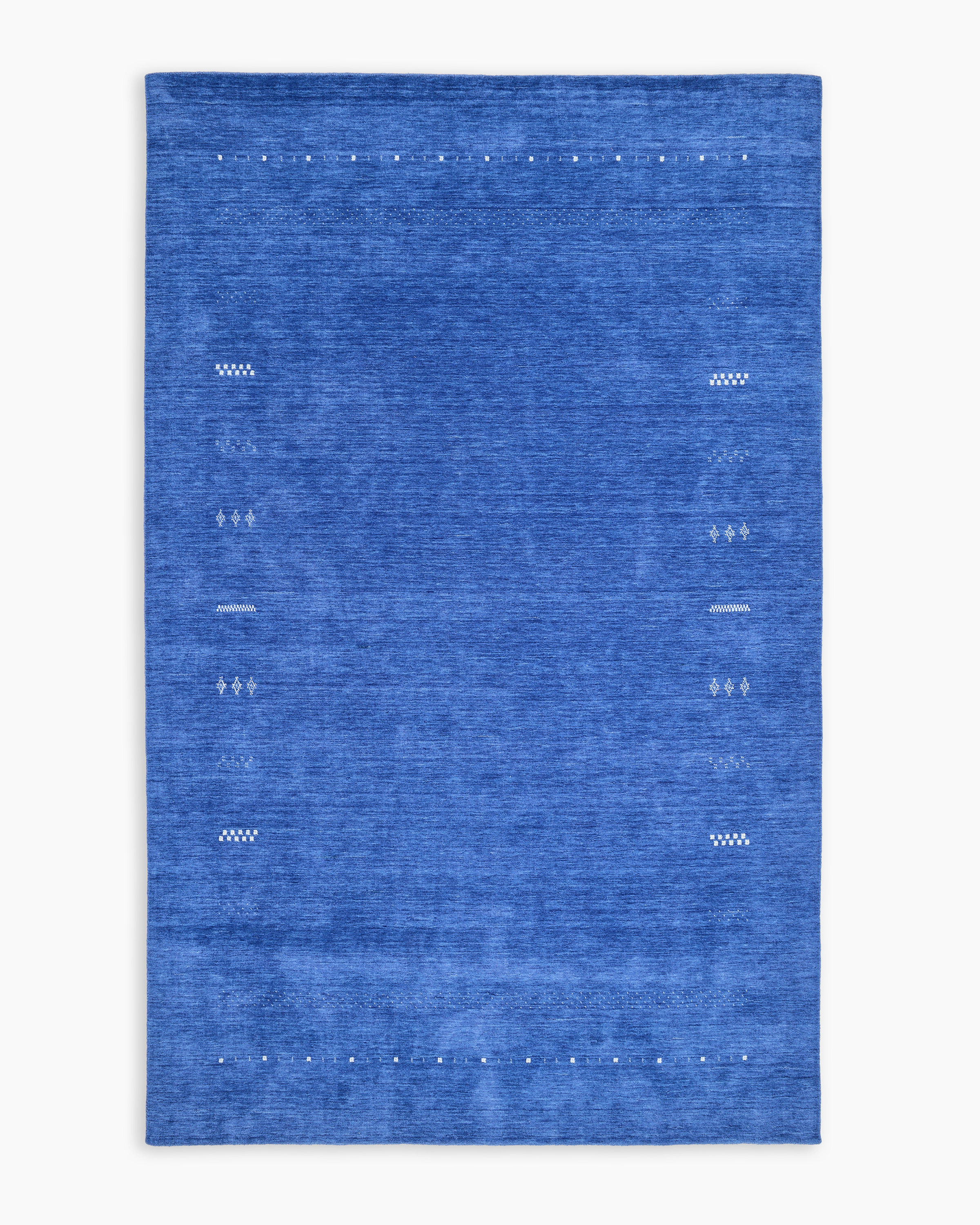 Blue Indie Hand-Loomed Wool Rug 