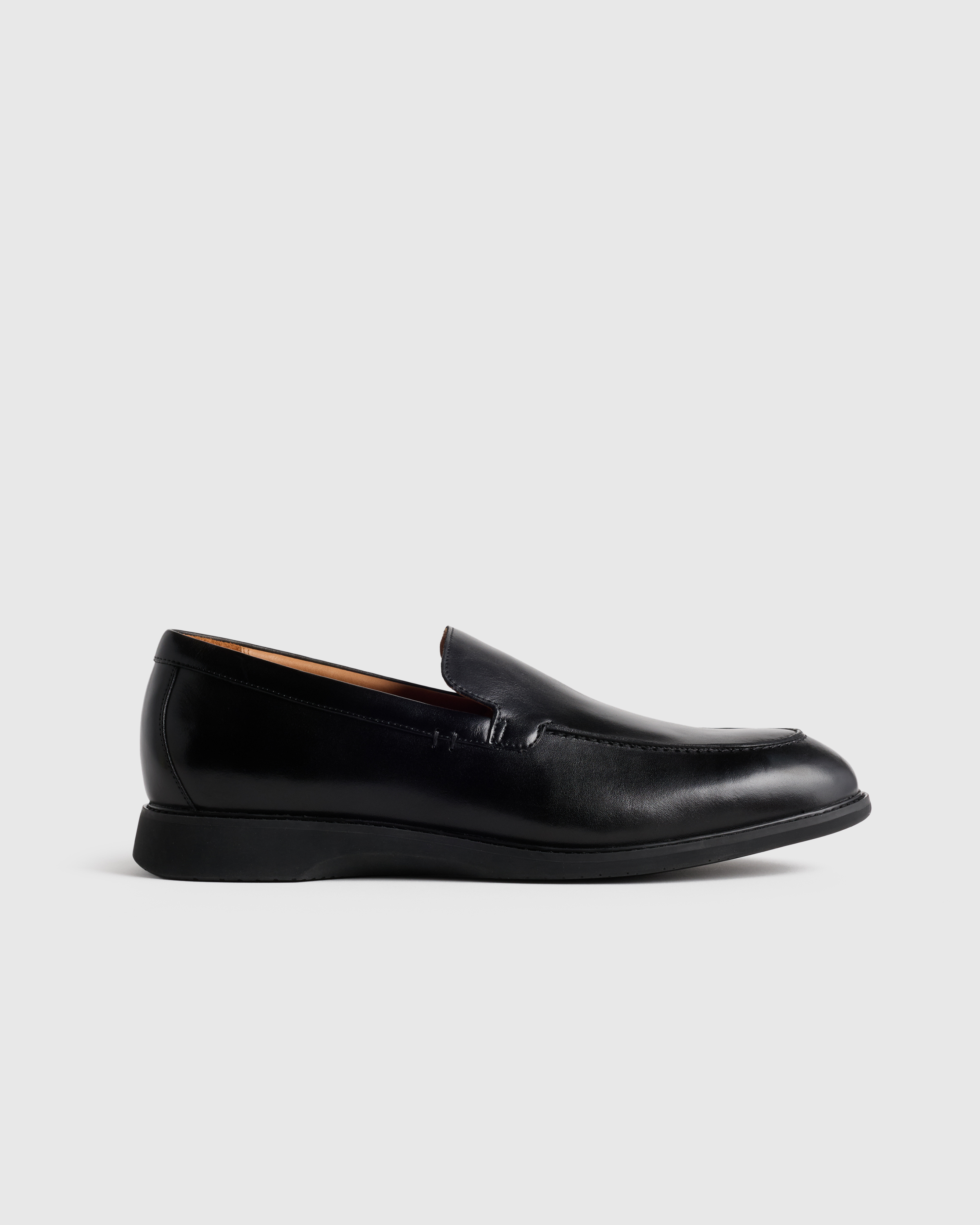 Black Hybrid Italian Leather Penny Loafer