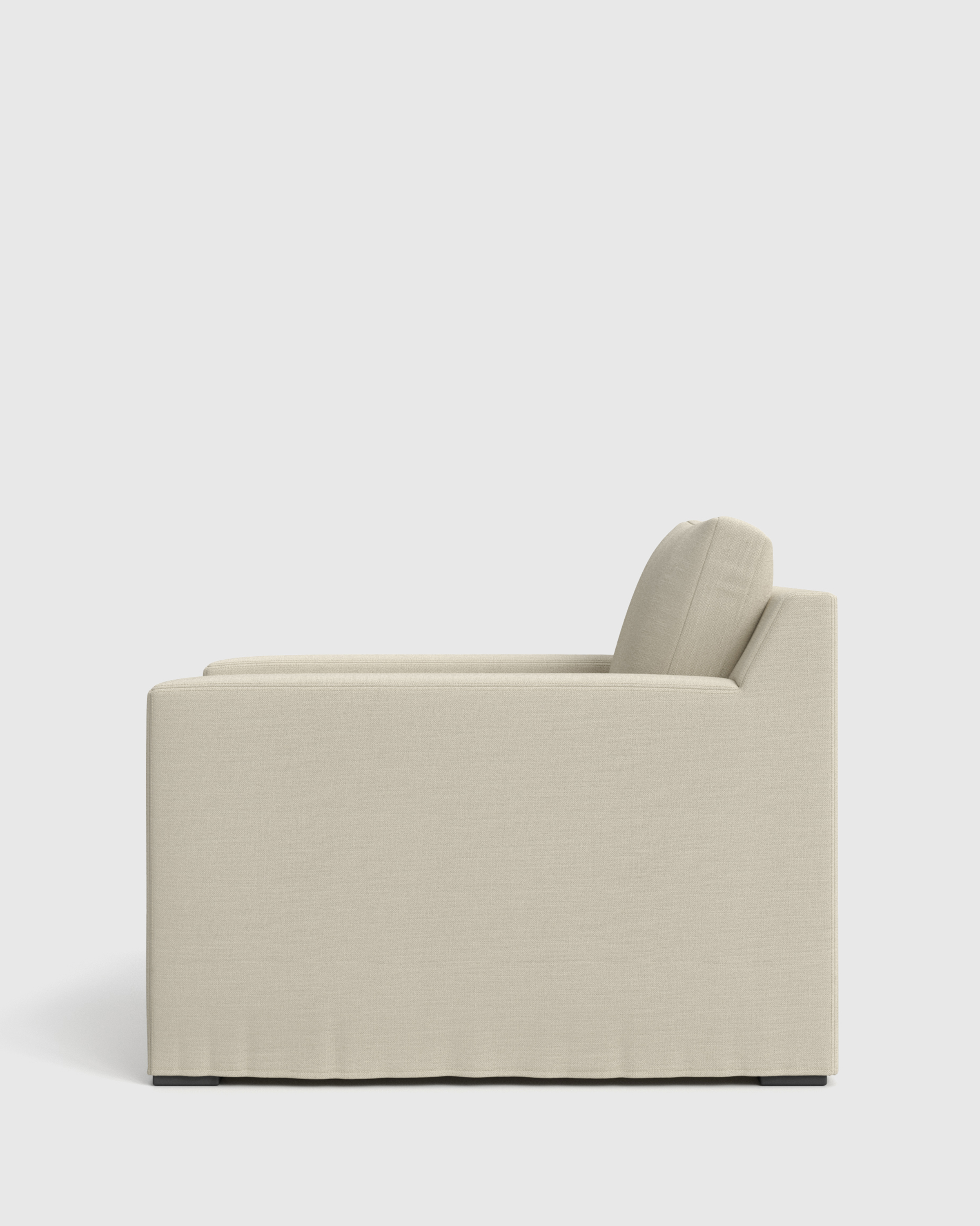 Ellery Performance Linen Slipcover Chair - thumbnail 4
