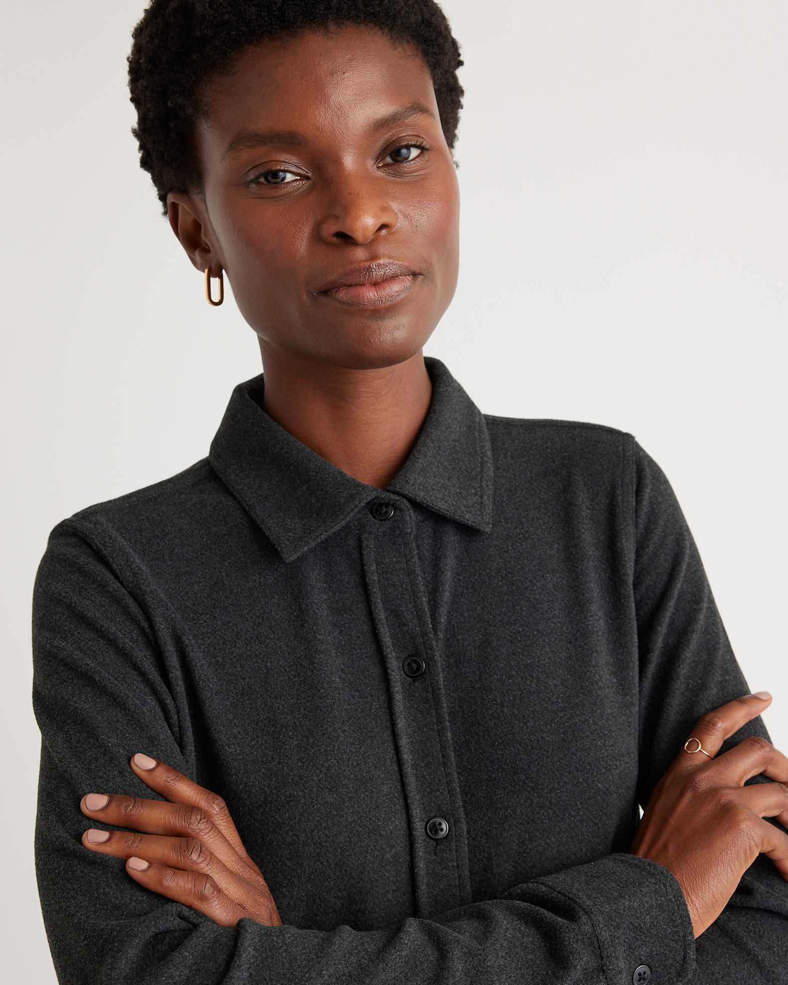 fleece shirt dress Women's Fleece T-Shirt Dress
