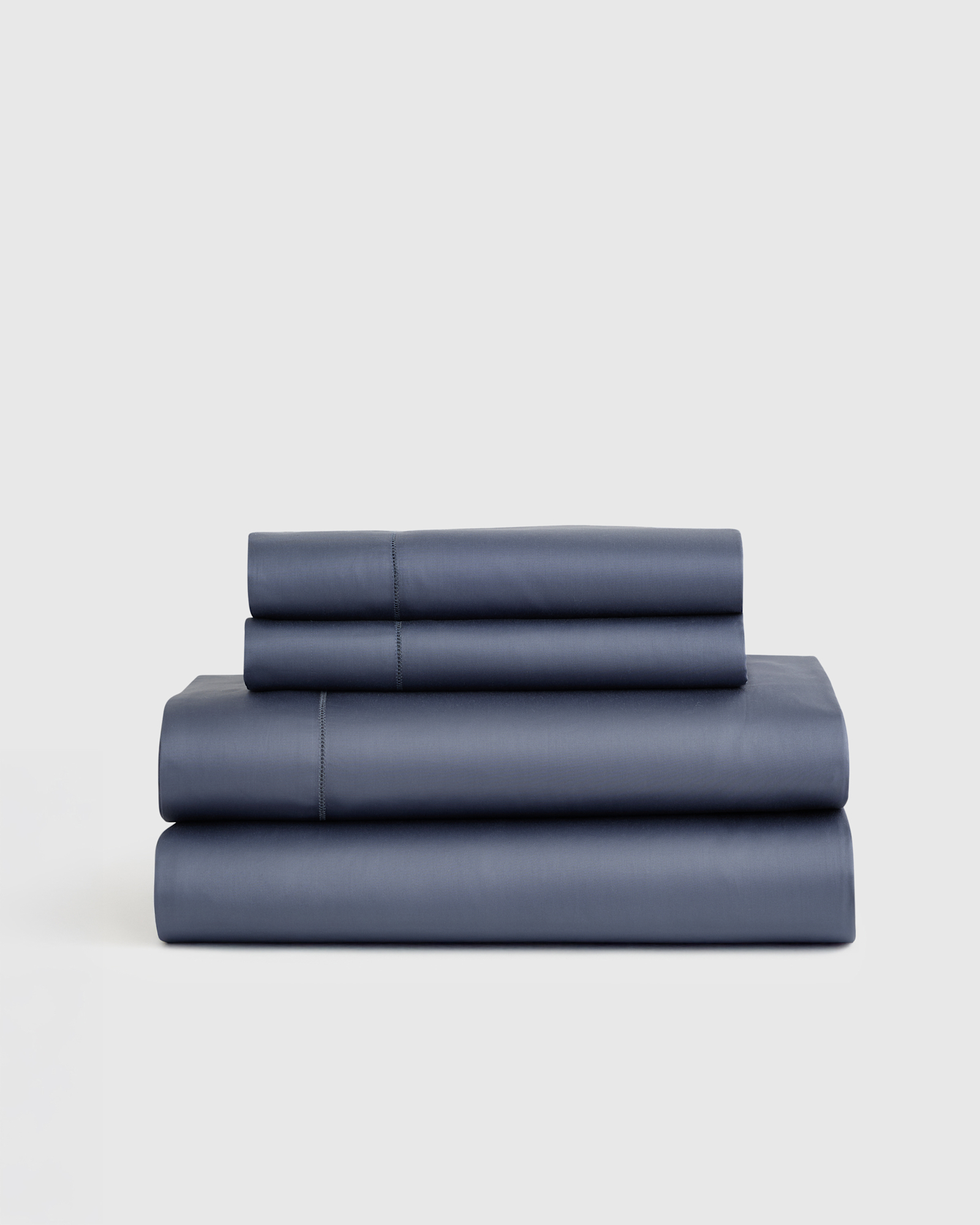 Signature Giza Cotton Sateen Sheet Set - With Flat Sheet, Mineral