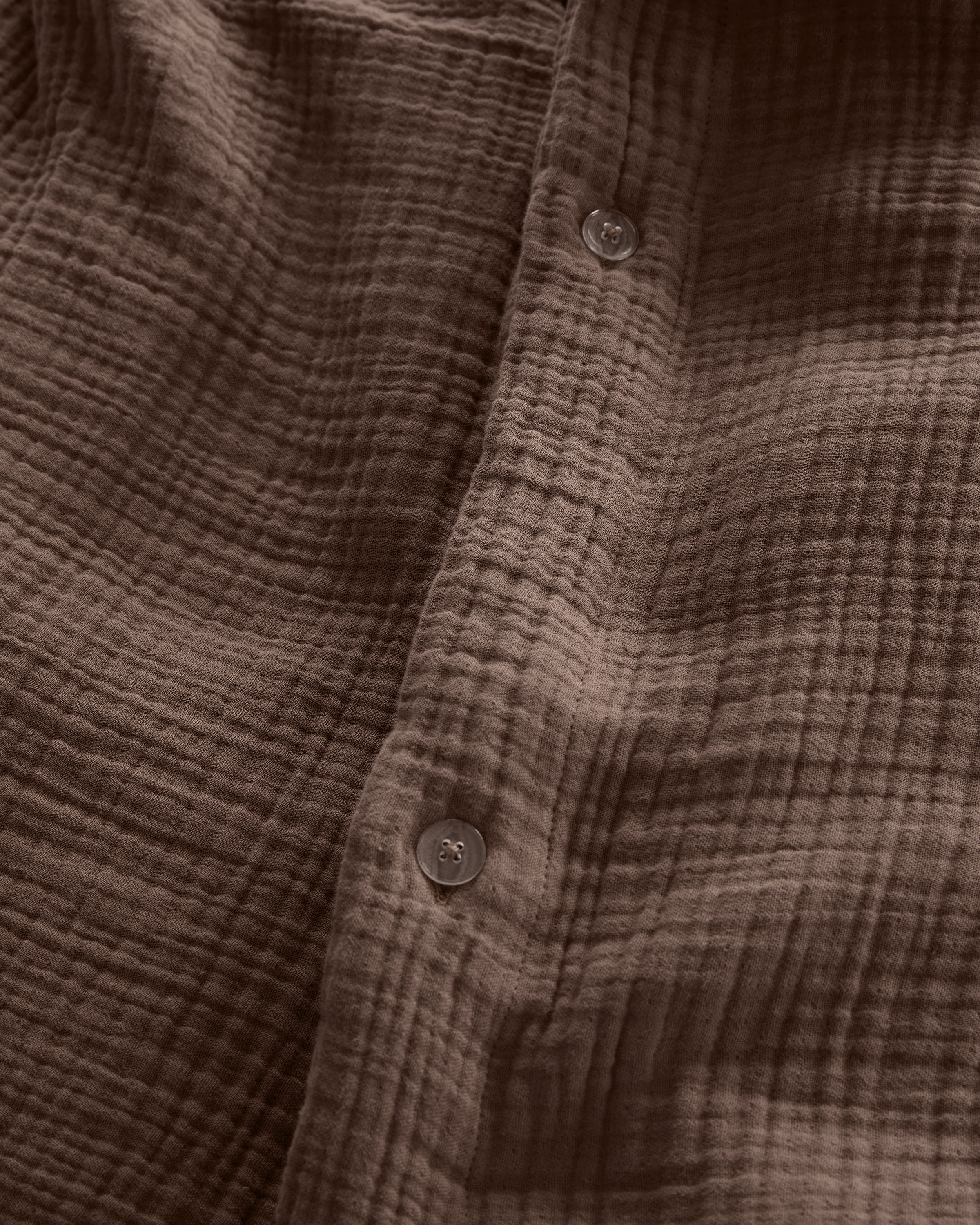 Organic Airy Gauze Duvet Cover Set - Chocolate, King/Cal King