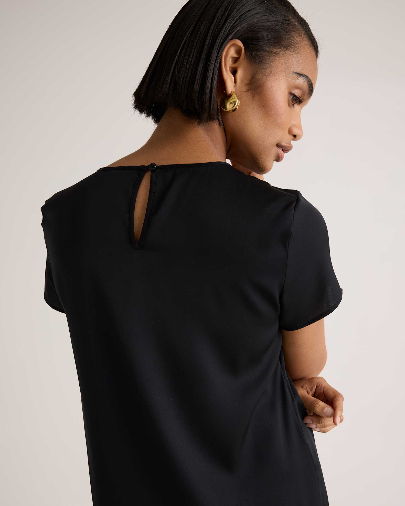 Washable Stretch Silk Tee Dress Washable Stretch Silk Tee Dress
