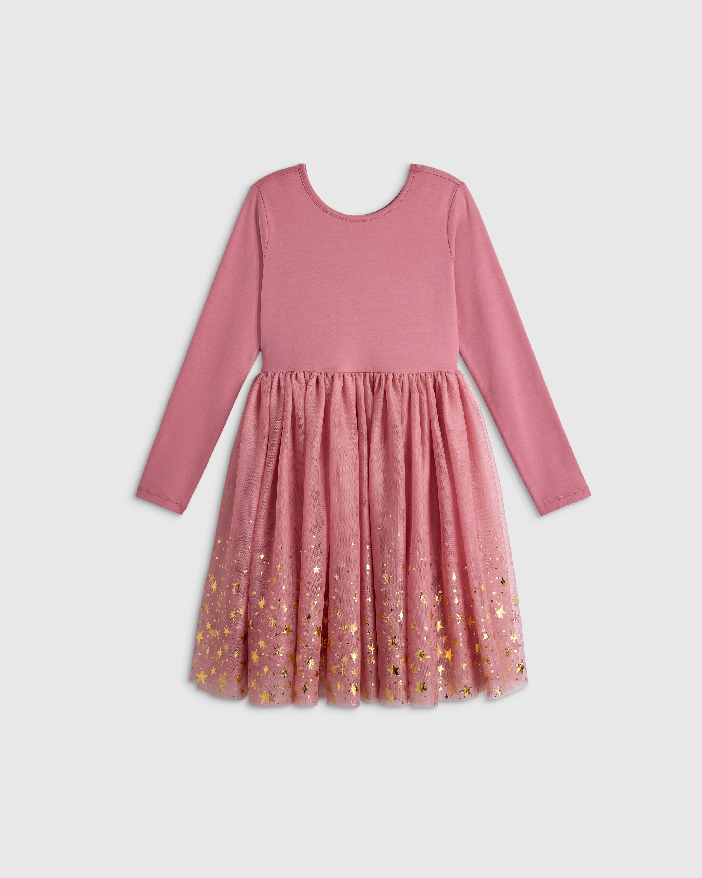 Quince Kids' Girls Shimmer Tulle Dress In Pink