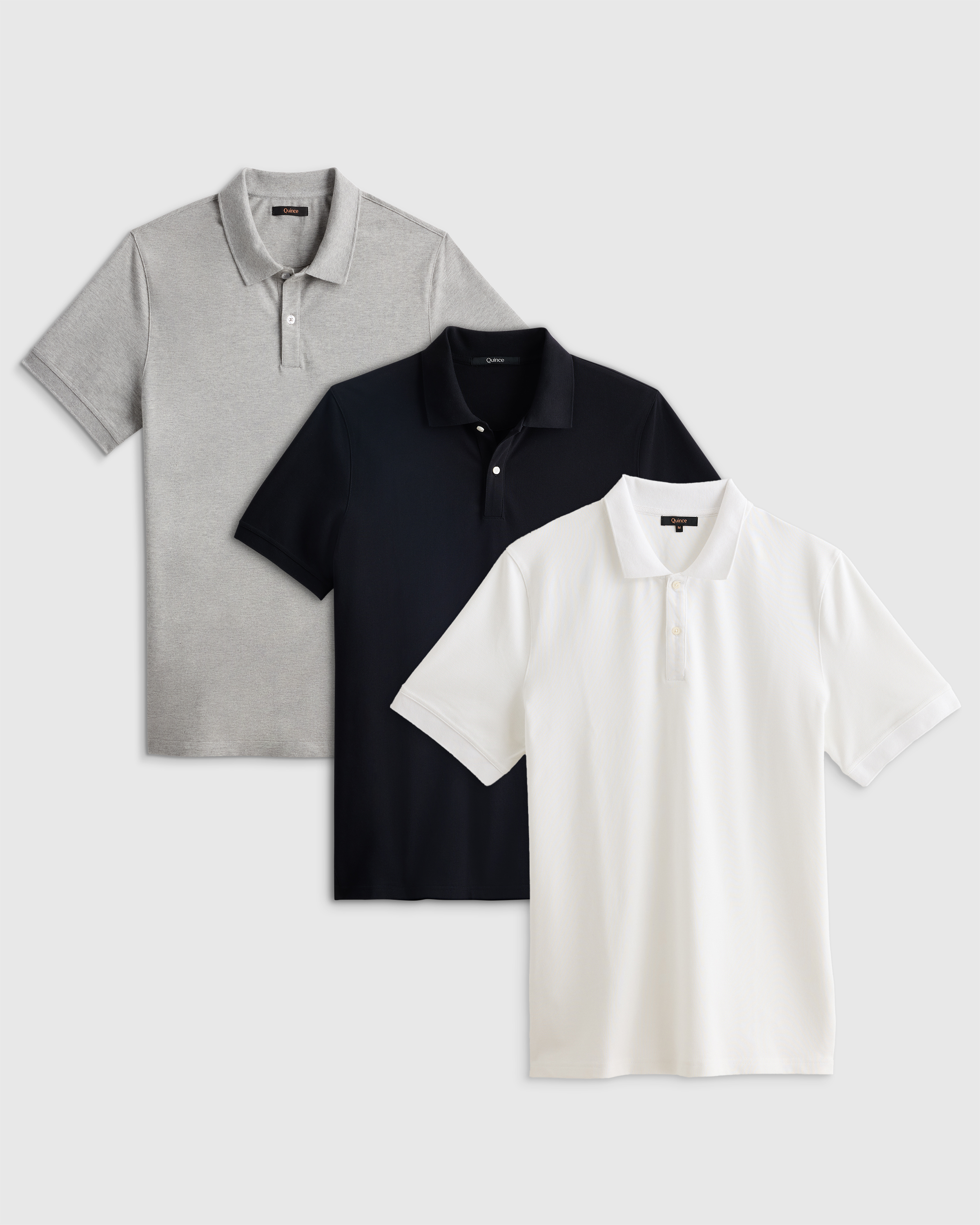 たけし　AURALEE COTTON PIQUE POLO 3 Organic Cotton Pique Polo 3 Pack