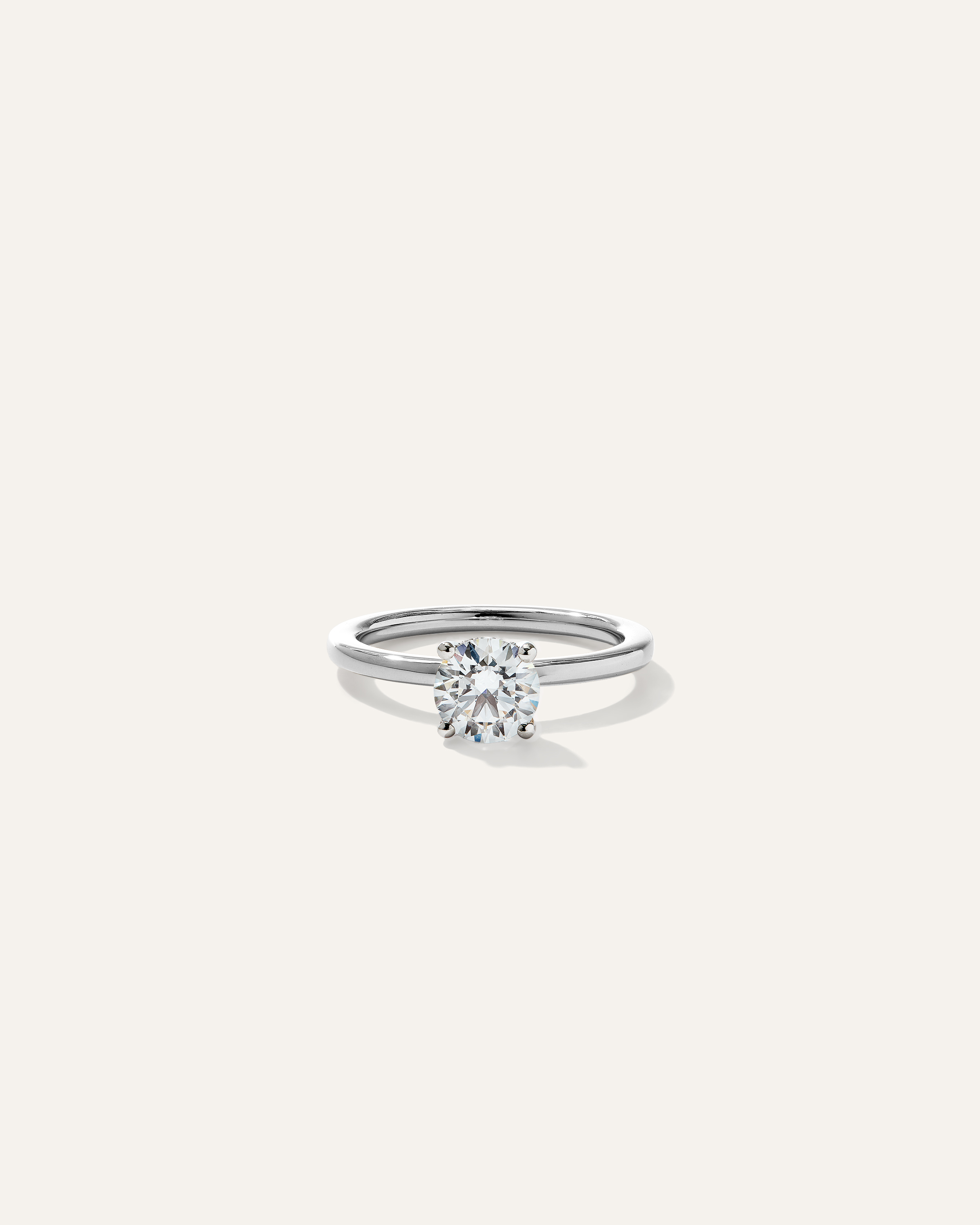 Quince Women's Lab Grown Diamond Round Petite Hidden Halo Engagement Ring In White Gold