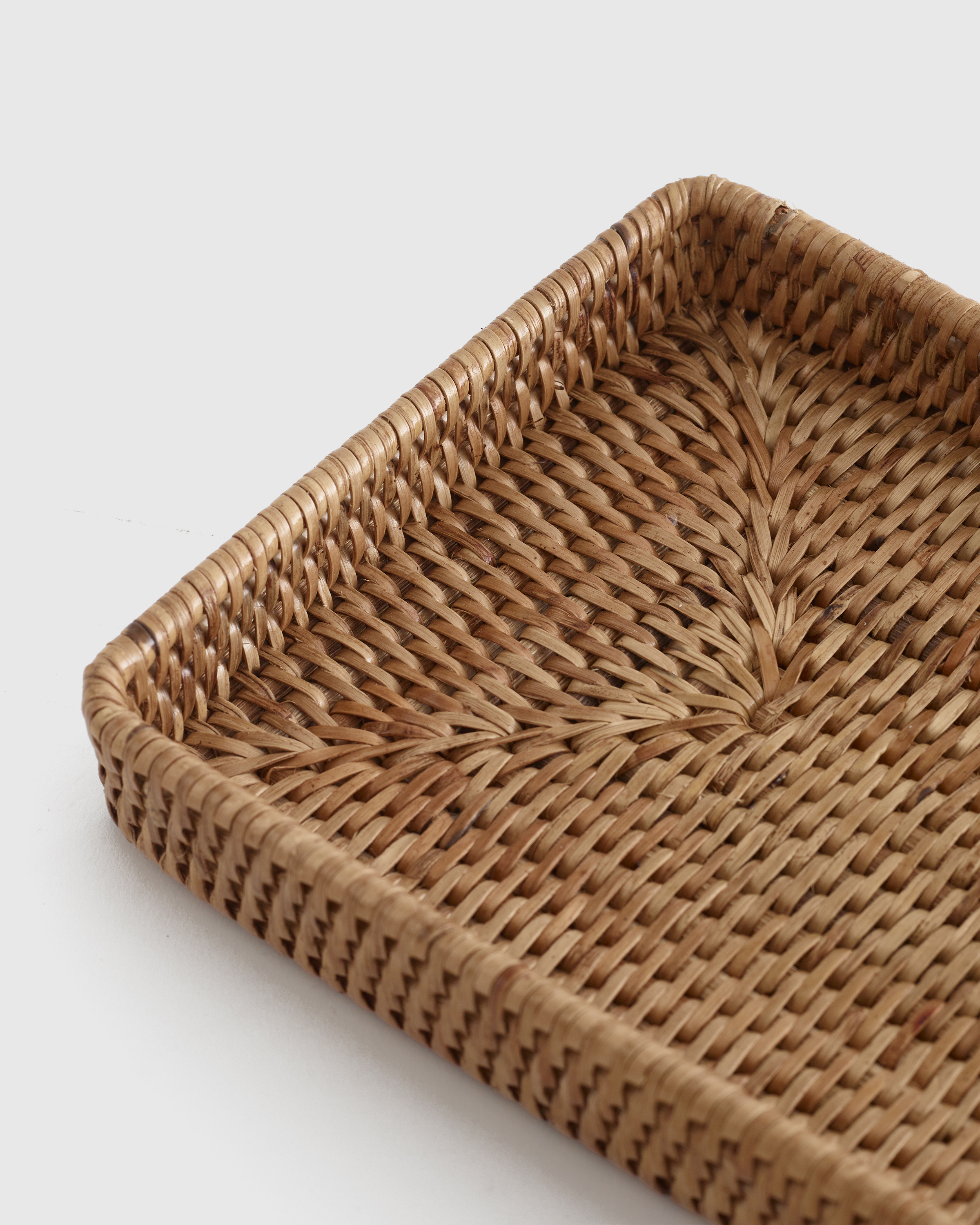 Handwoven Rattan Bathroom Accessory Set - Thumbnail 5