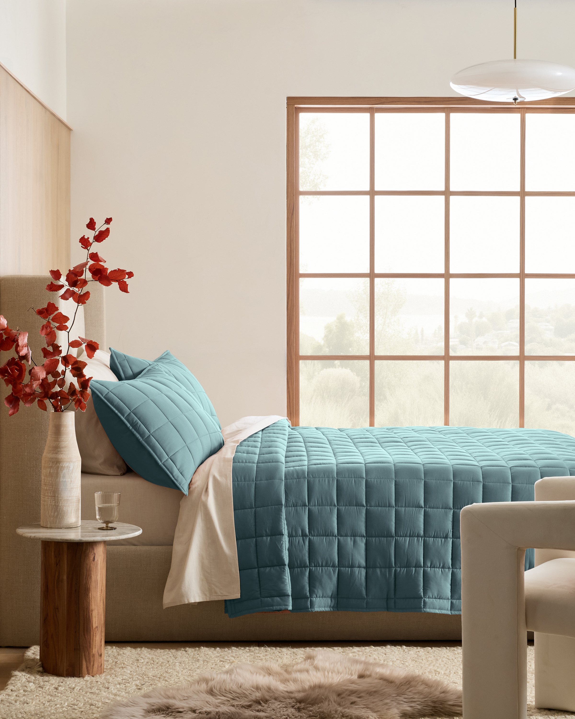 Quince Bamboo Quilted Sham - Thumbnail 4