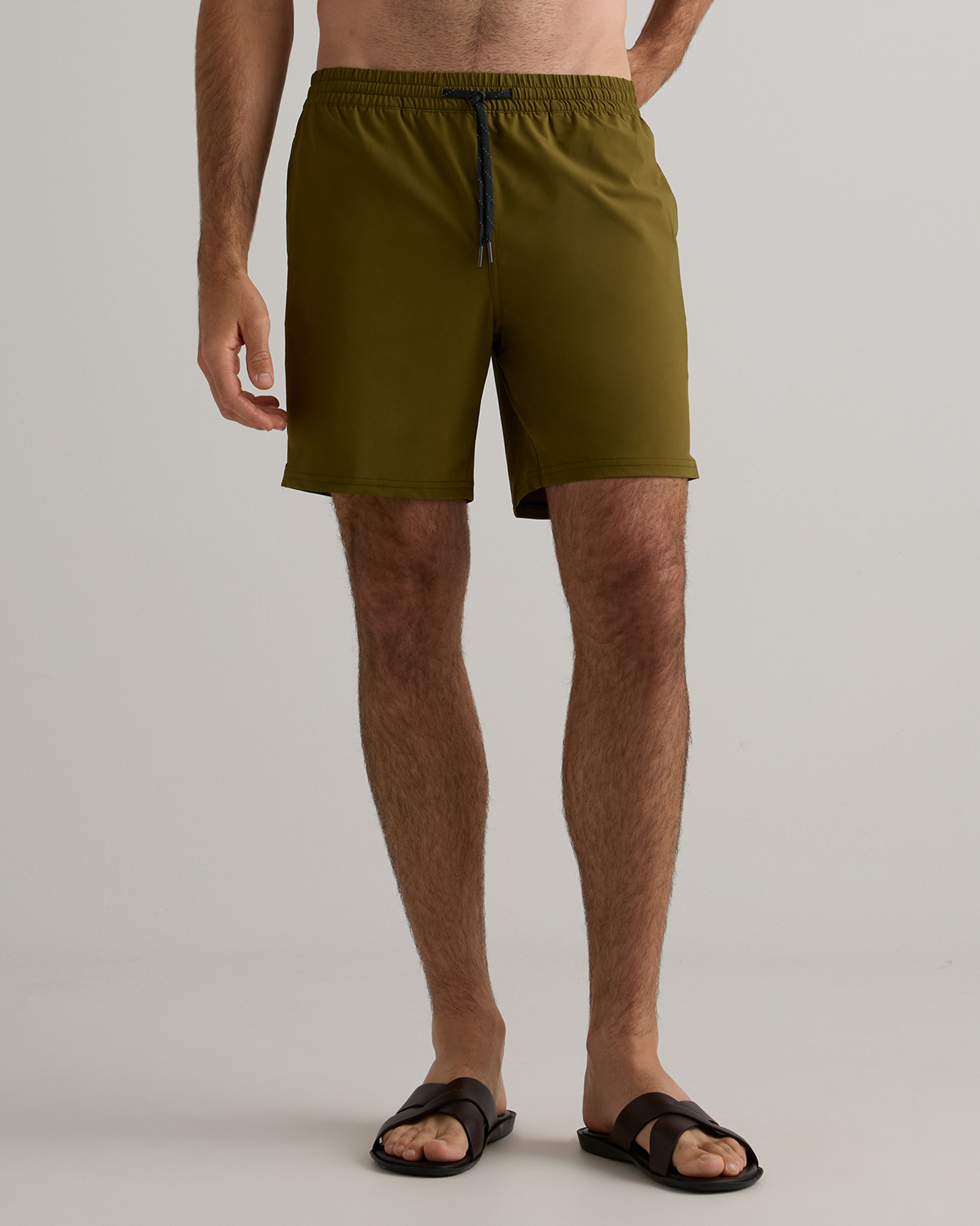 Olive Italian Swim Trunk