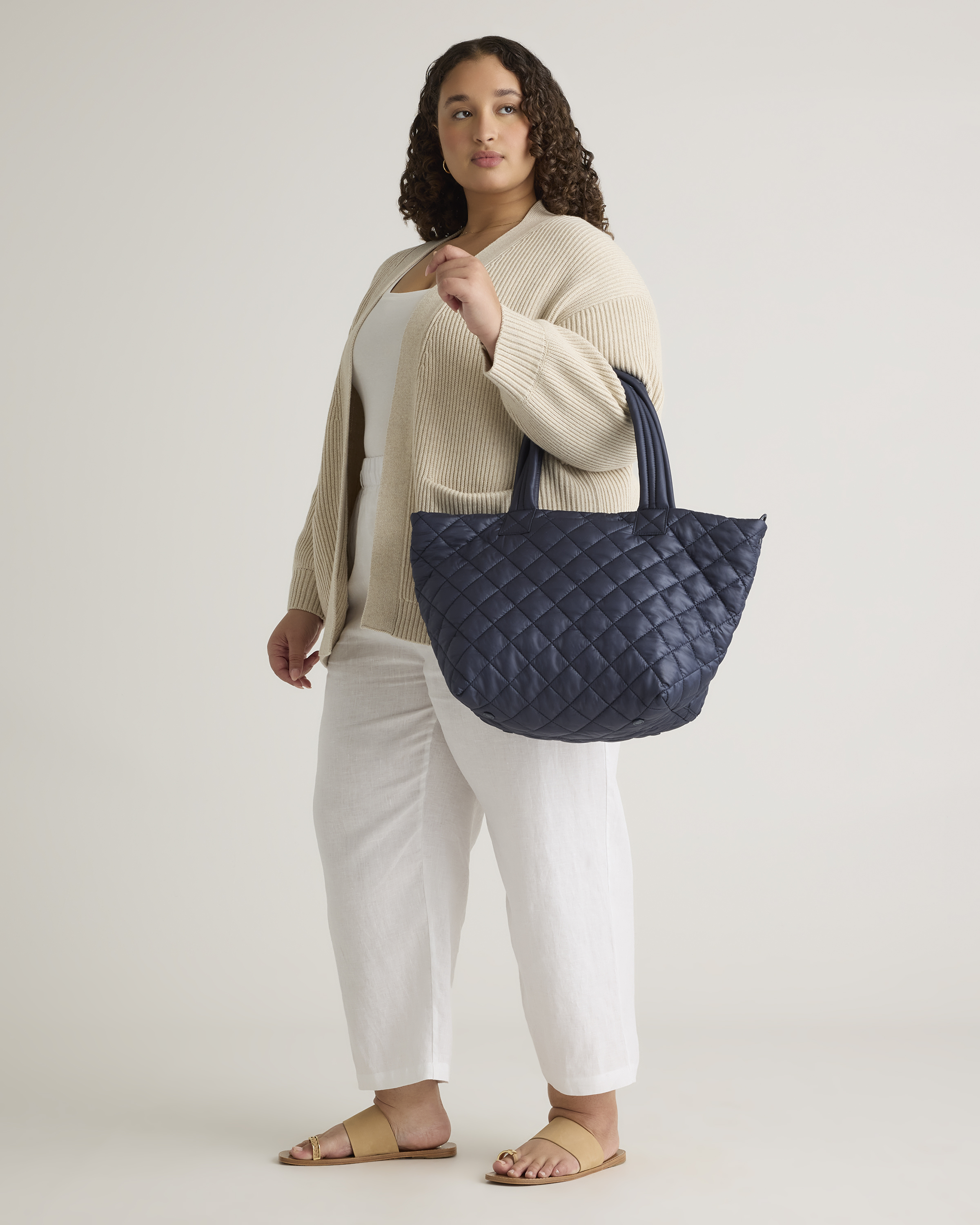 Transit Quilted Carry-All Tote in Navy