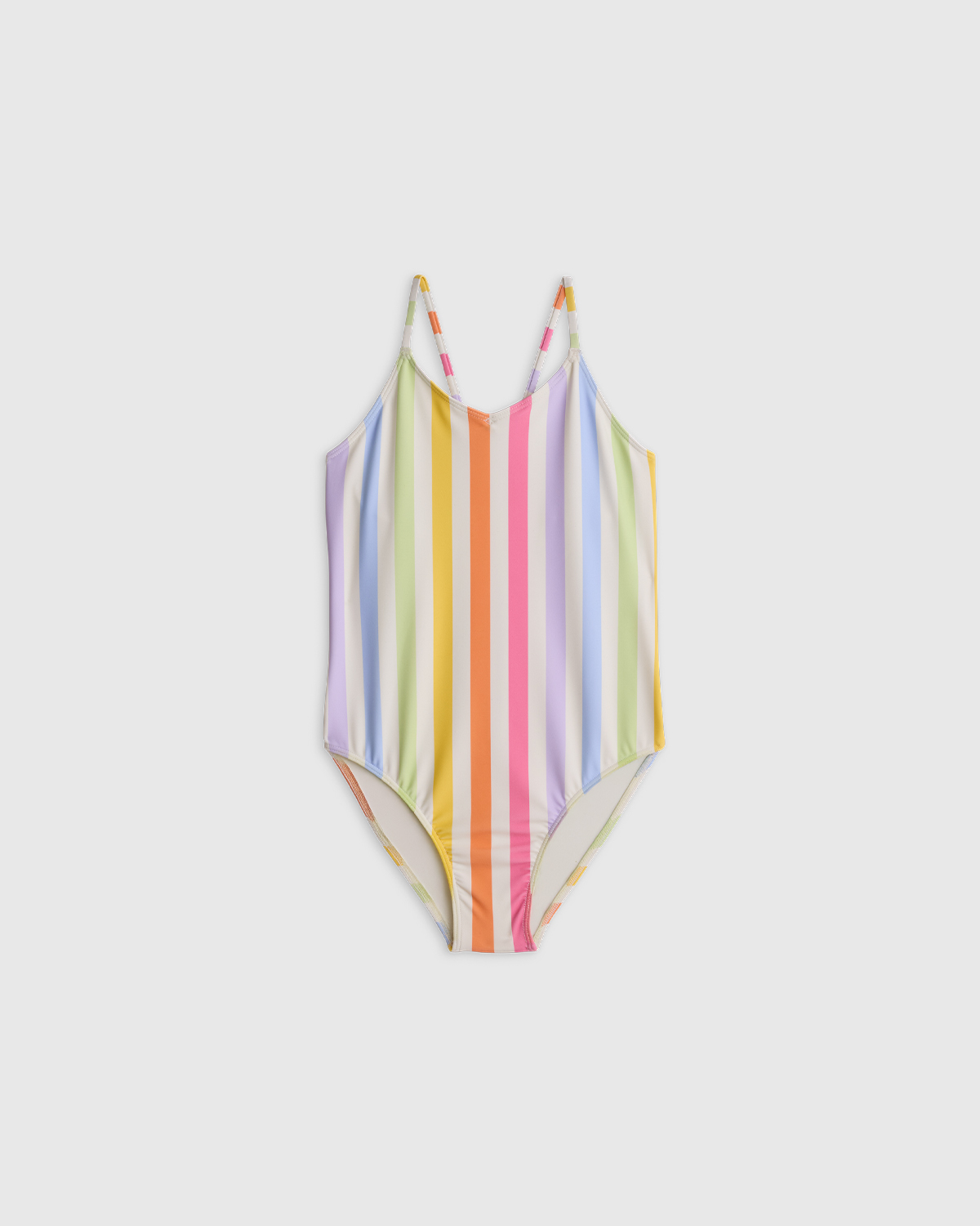 Rainbow Stripe One-Piece Swimsuit