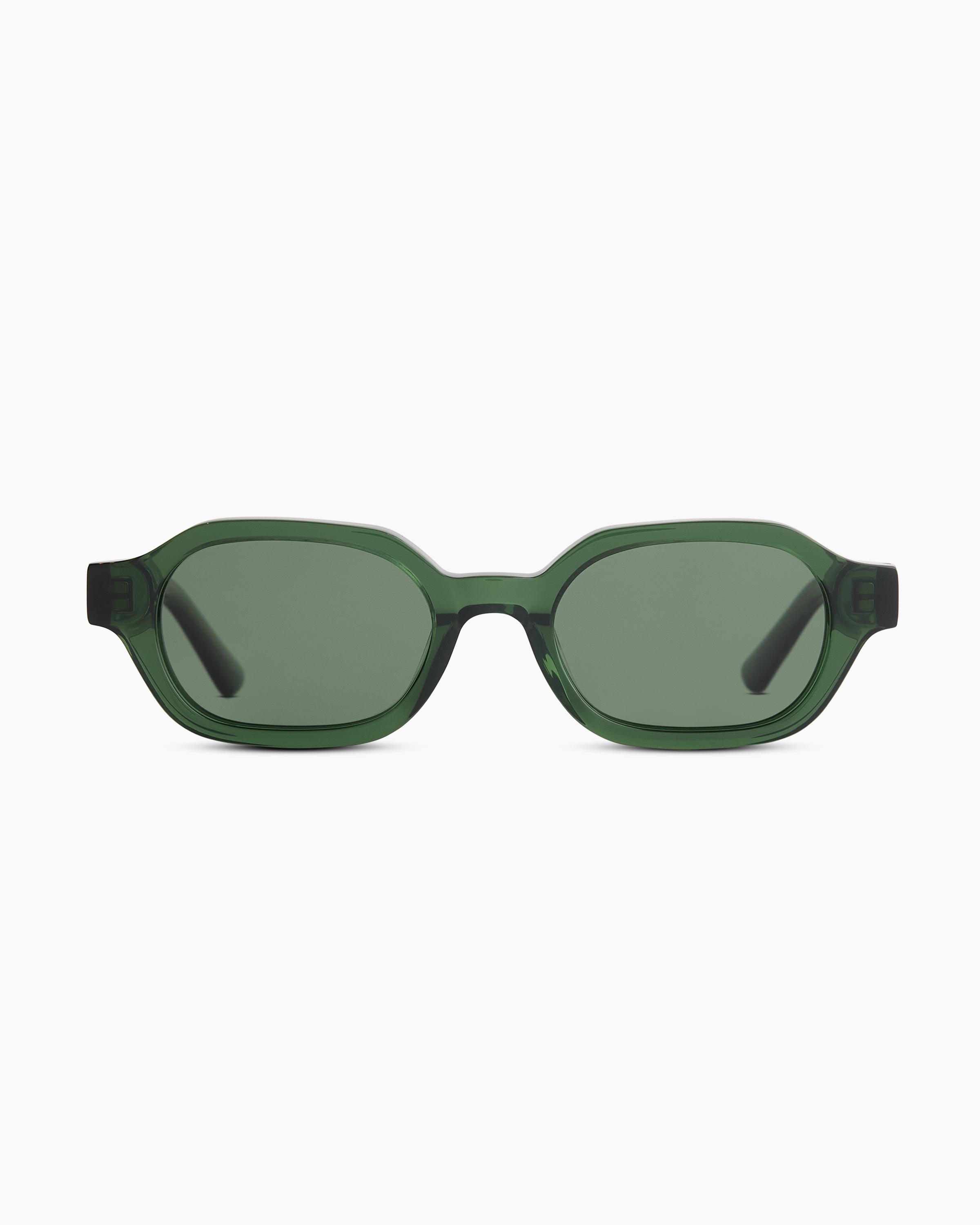 Clear Sage with Green lens Sardinia Polarized Acetate Sunglasses