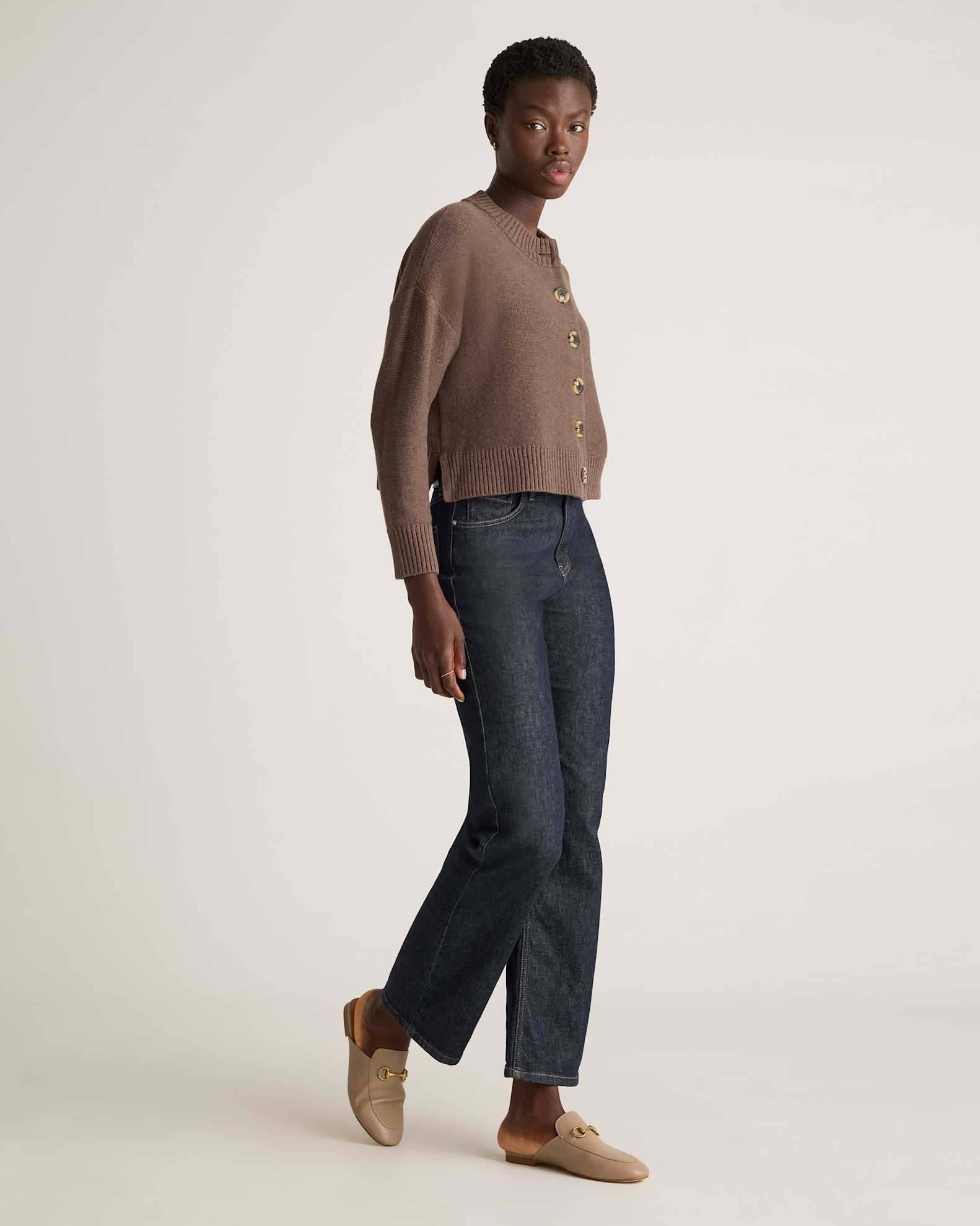 French Terry Modal Cardigan