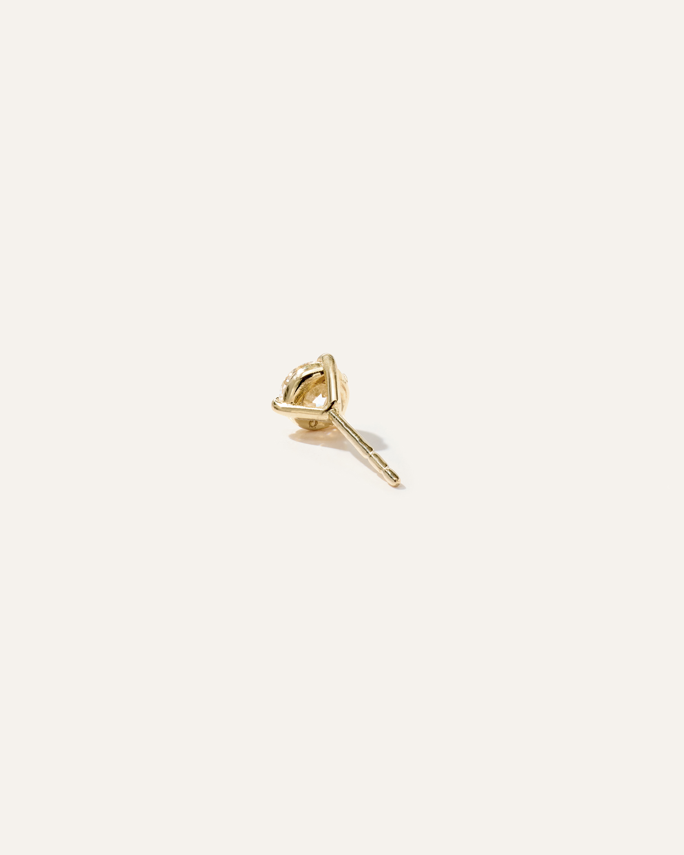 14K Gold Lab Grown Diamond Martini Studs - thumbnail 5