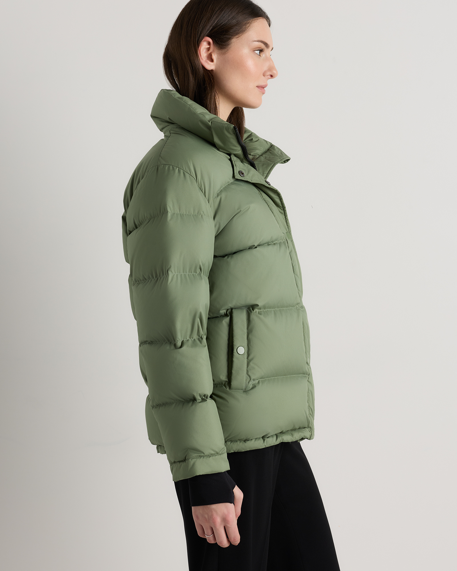 Responsible Down Puffer Jacket in Sea Spray Green