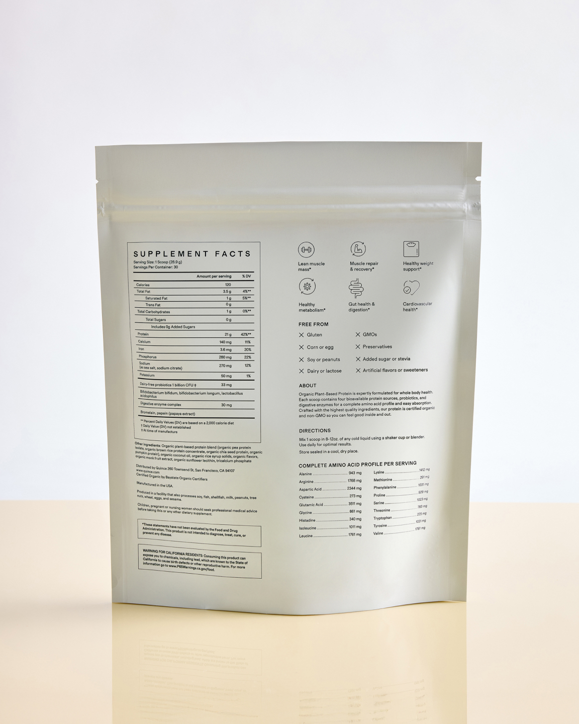 Certified Organic Plant Protein Powder - thumbnail 7
