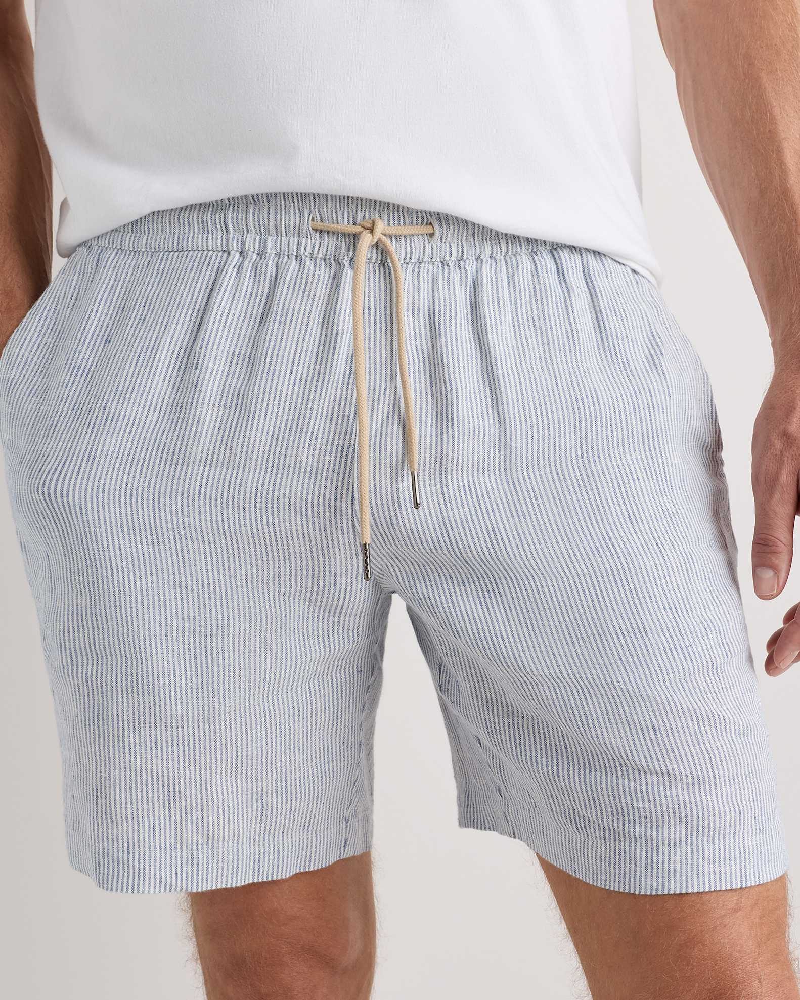 Short d'été décontracté pour homme avec cordon de serrage - Short de plage élastique - Poche - Tenue de vacances, Beige, Petit Short d'été décontracté pour homme avec cordon de serrage - Short de plage élastique - Poche - Tenue de vacances, Beige, Petit