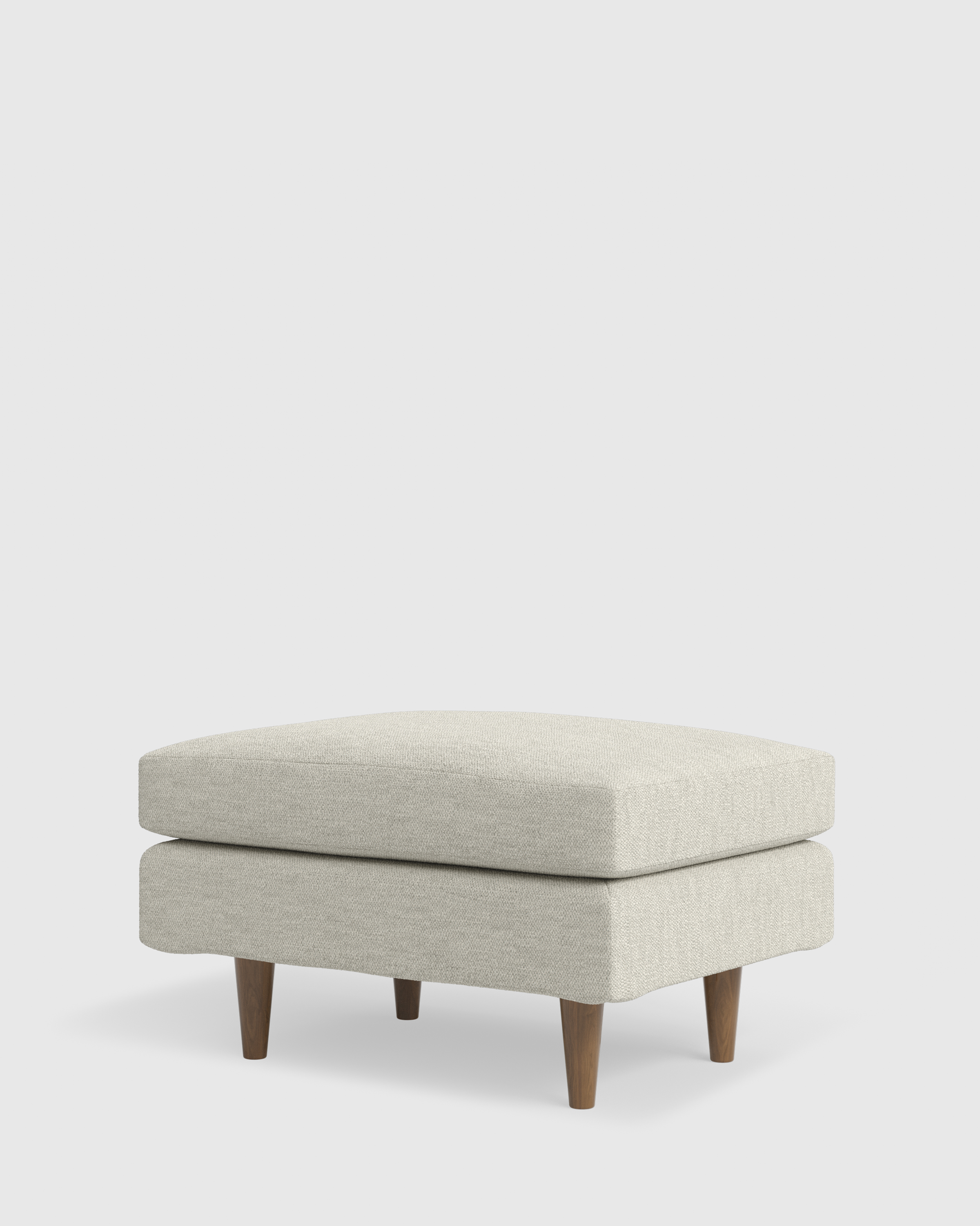 Atlas Midcentury Ottoman in Performance Basketweave - thumbnail 3