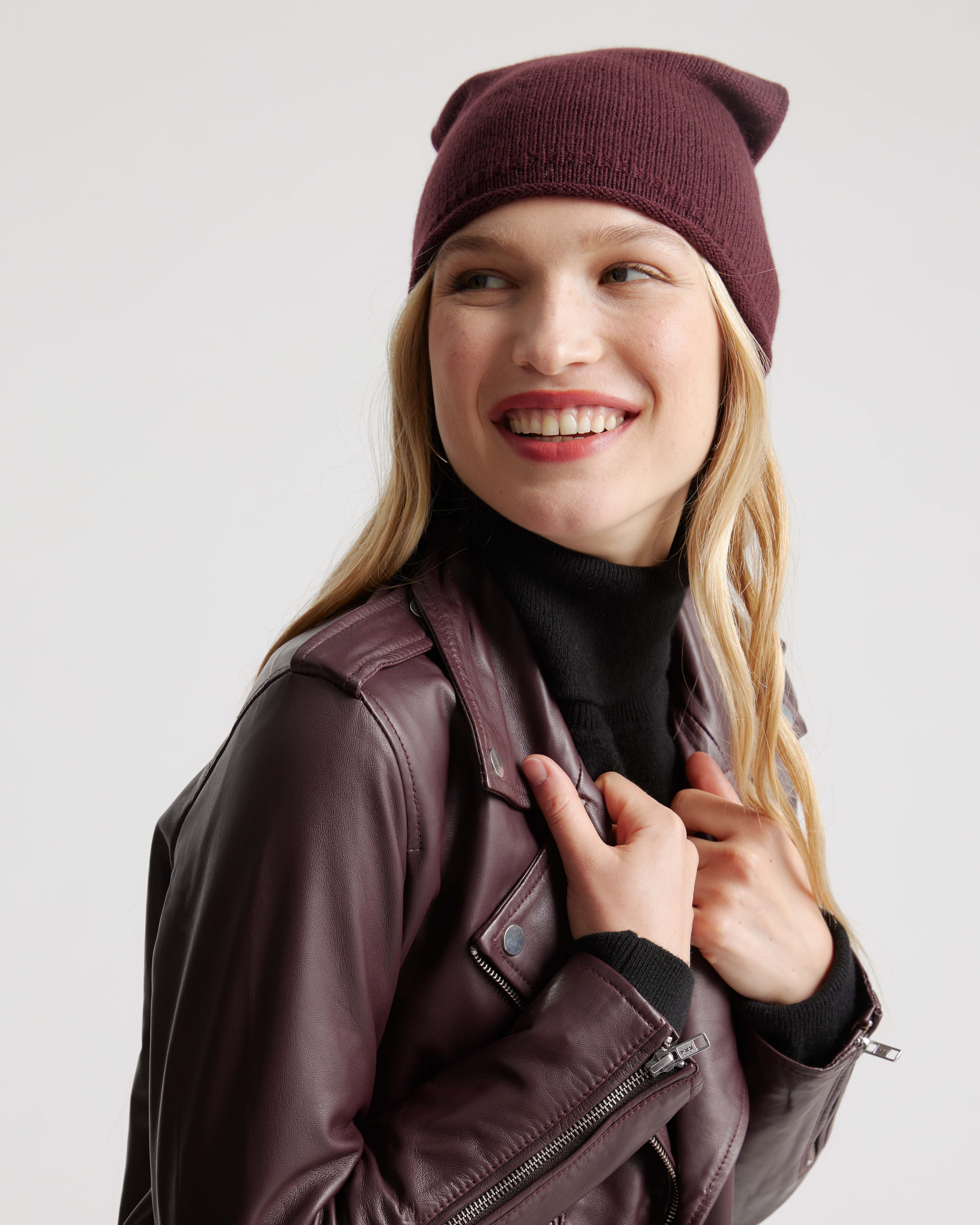 Mongolian Cashmere Slouchy Beanie
