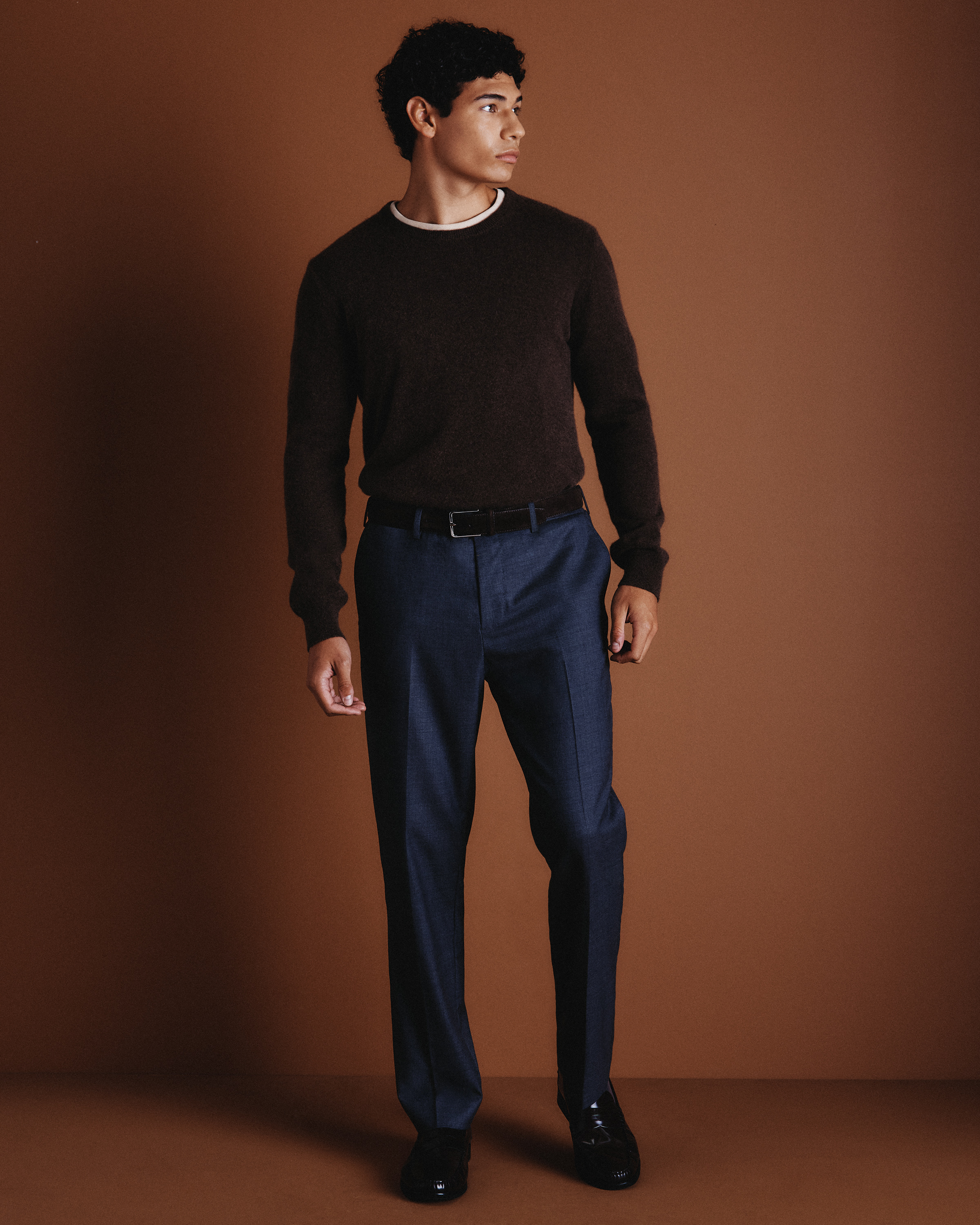 Men's Stretch Wool Dress Pants Slim in Navy, Size 40X32 by Quince