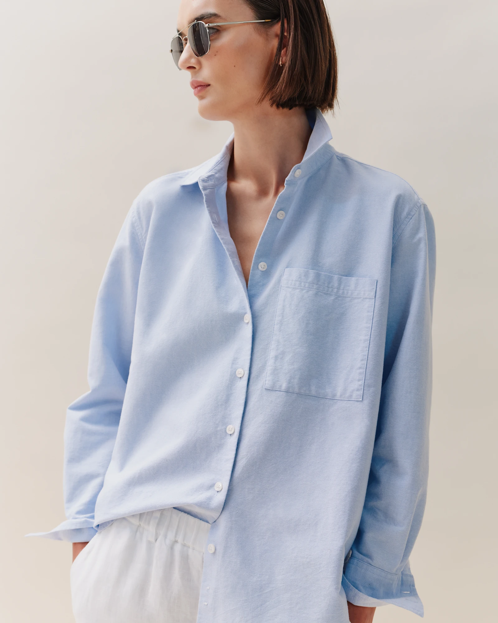 Organic Cotton Relaxed Oxford Shirt