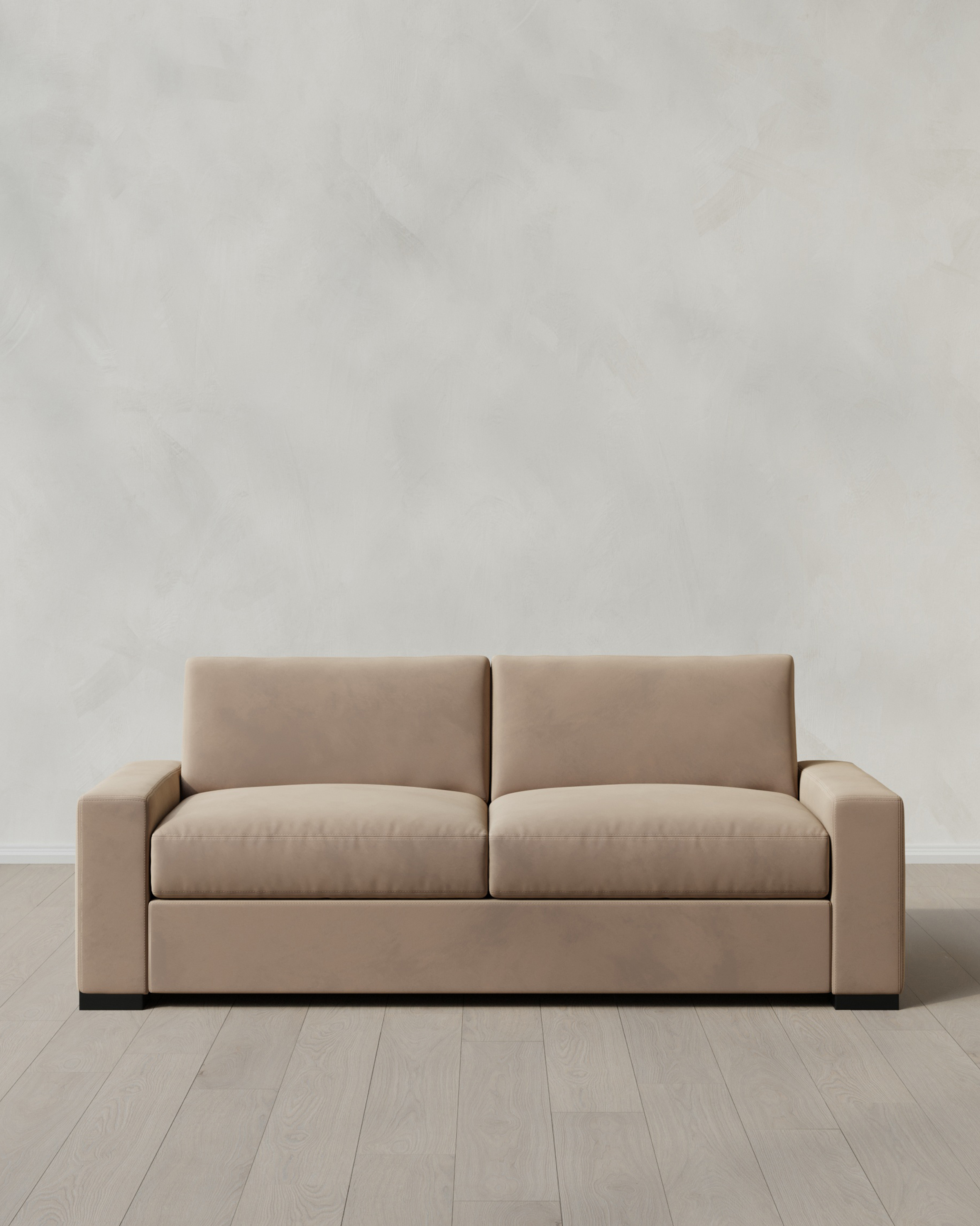 Taupe Stillman Sofa in Performance Velvet