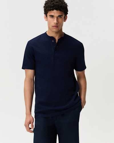 100% Organic Cotton Slub Henley Tee