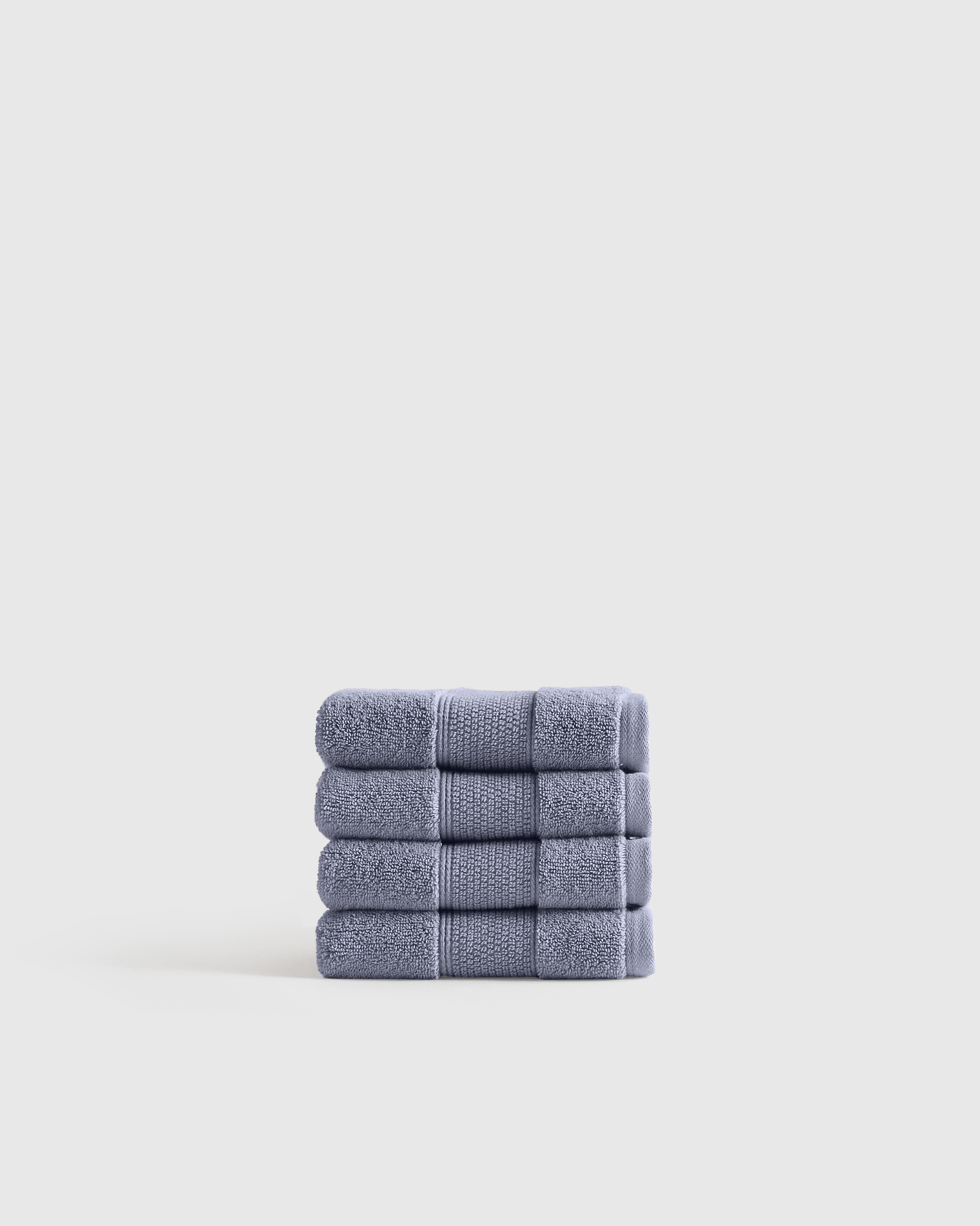 Twilight Blue Classic Organic Turkish Cotton Washcloth (Set of 4)