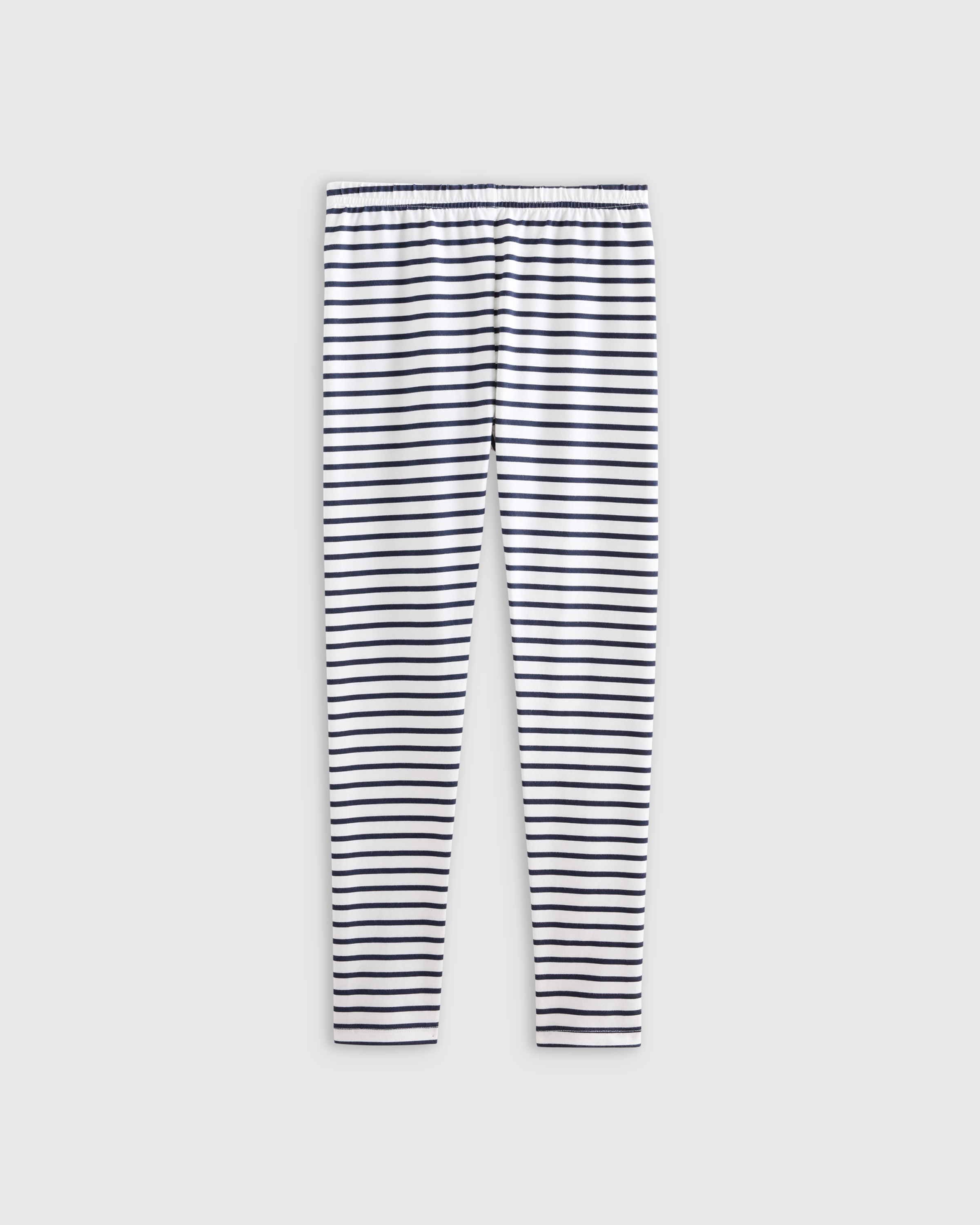 Navy Stripe Organic Cotton Leggings