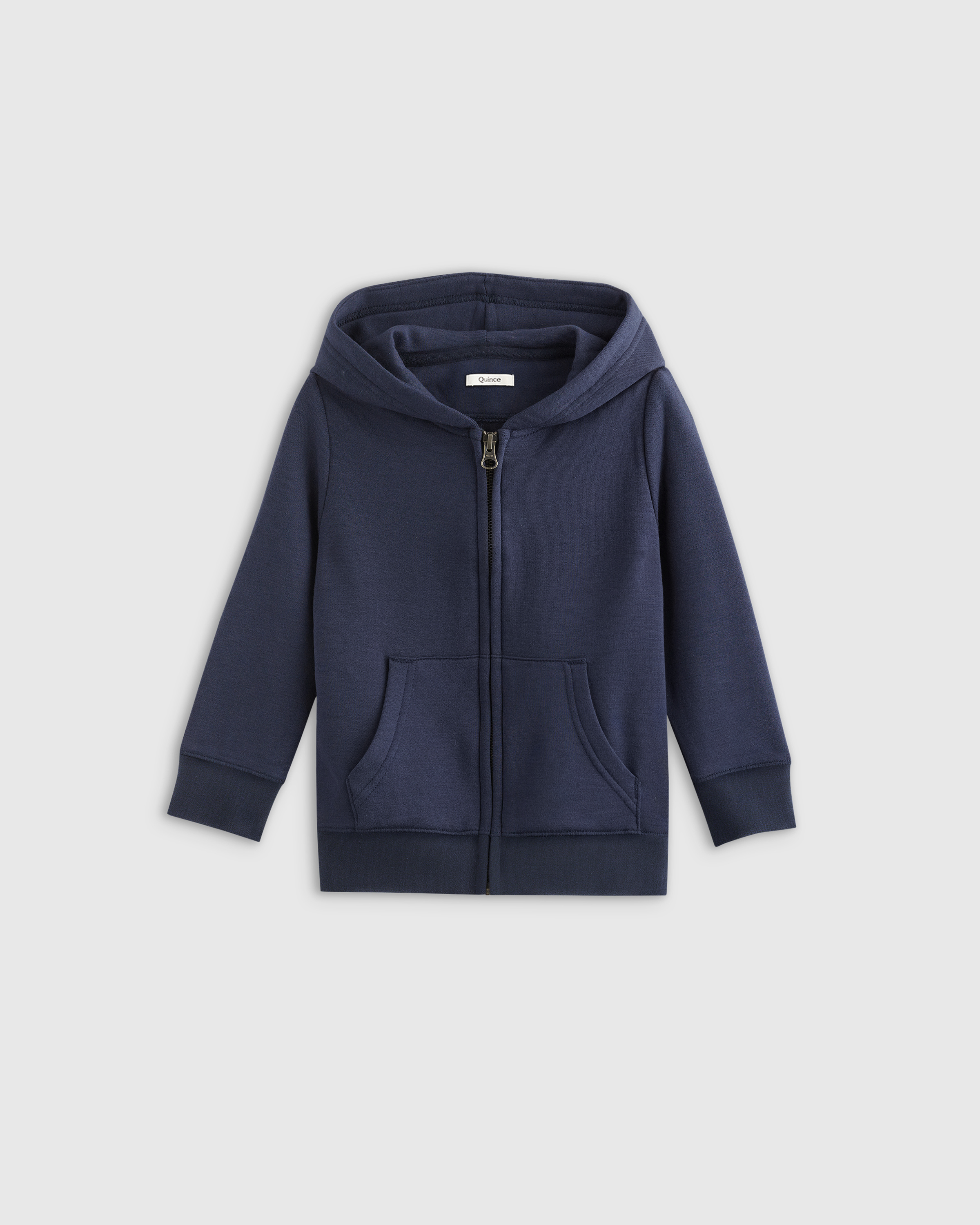 Navy Pull à capuche à fermeture à glissière en molleton SuperSoft