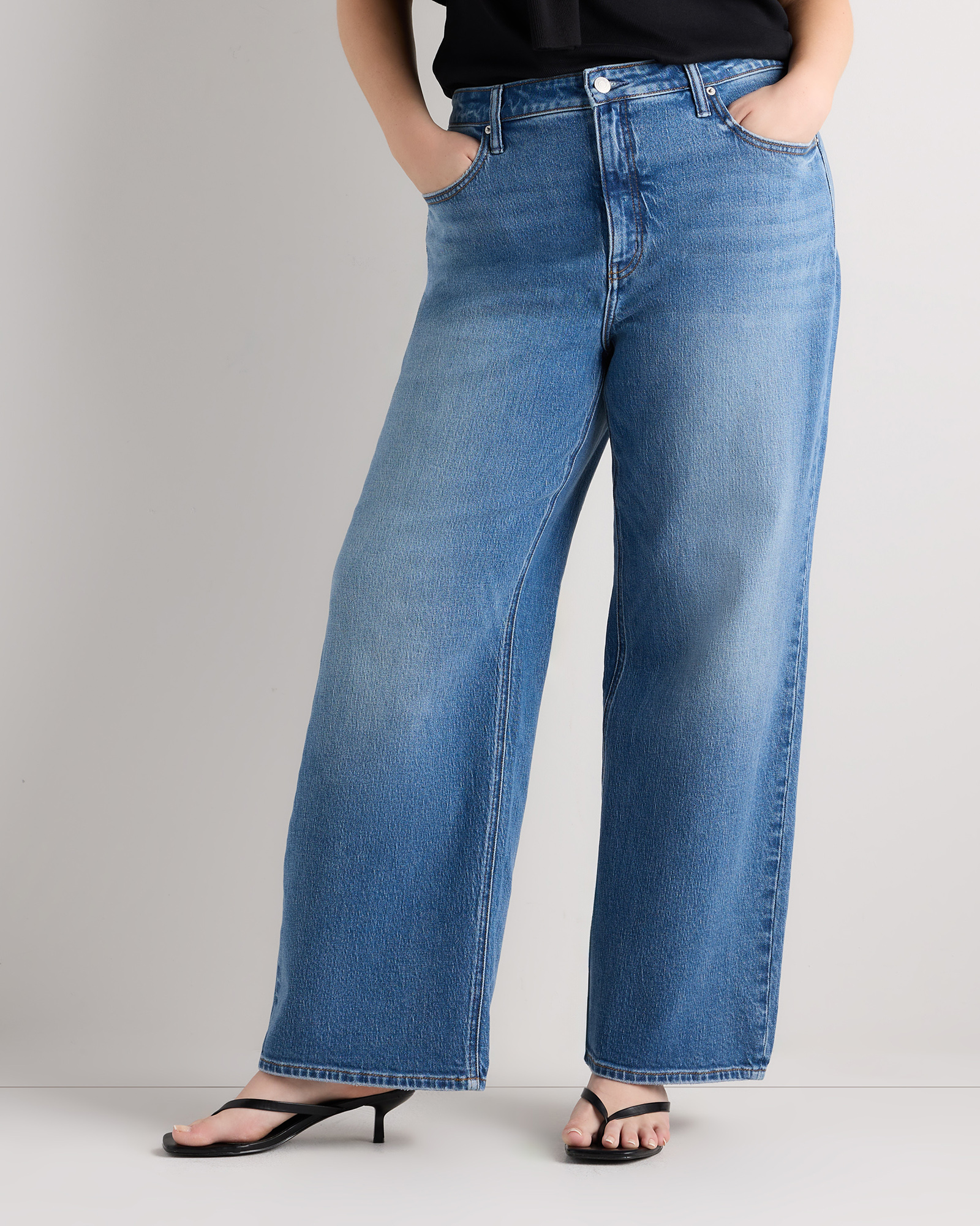 Atlantic Blue Bella Stretch Relaxed Straight Jeans